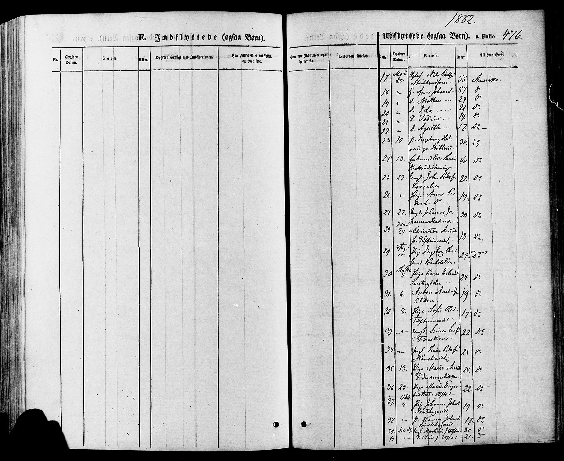 Gausdal prestekontor, SAH/PREST-090/H/Ha/Haa/L0010: Parish register (official) no. 10, 1867-1886, p. 476