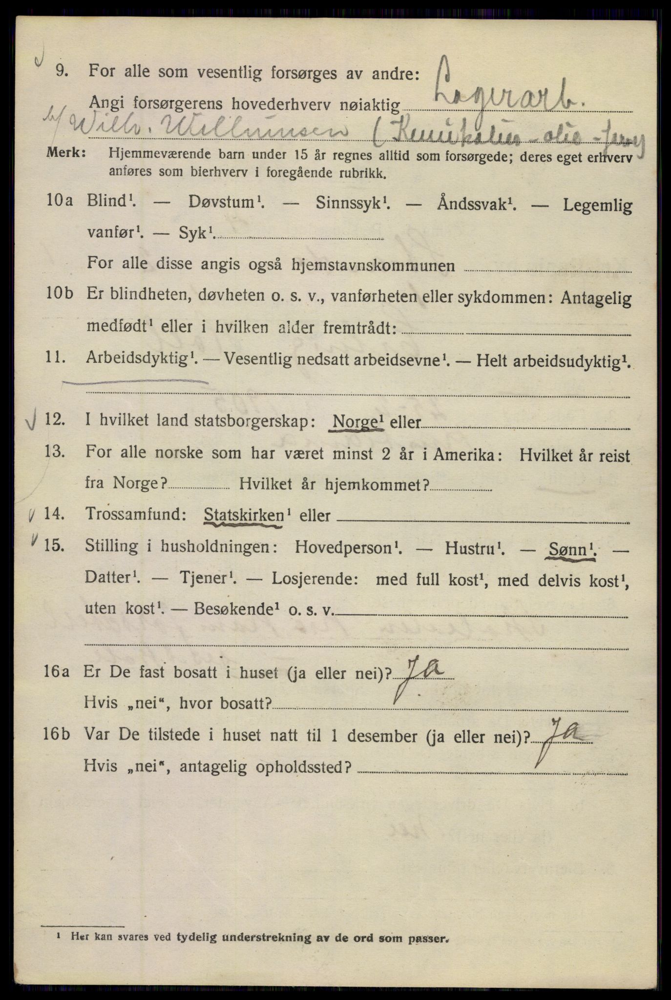 SAO, 1920 census for Kristiania, 1920, p. 550840