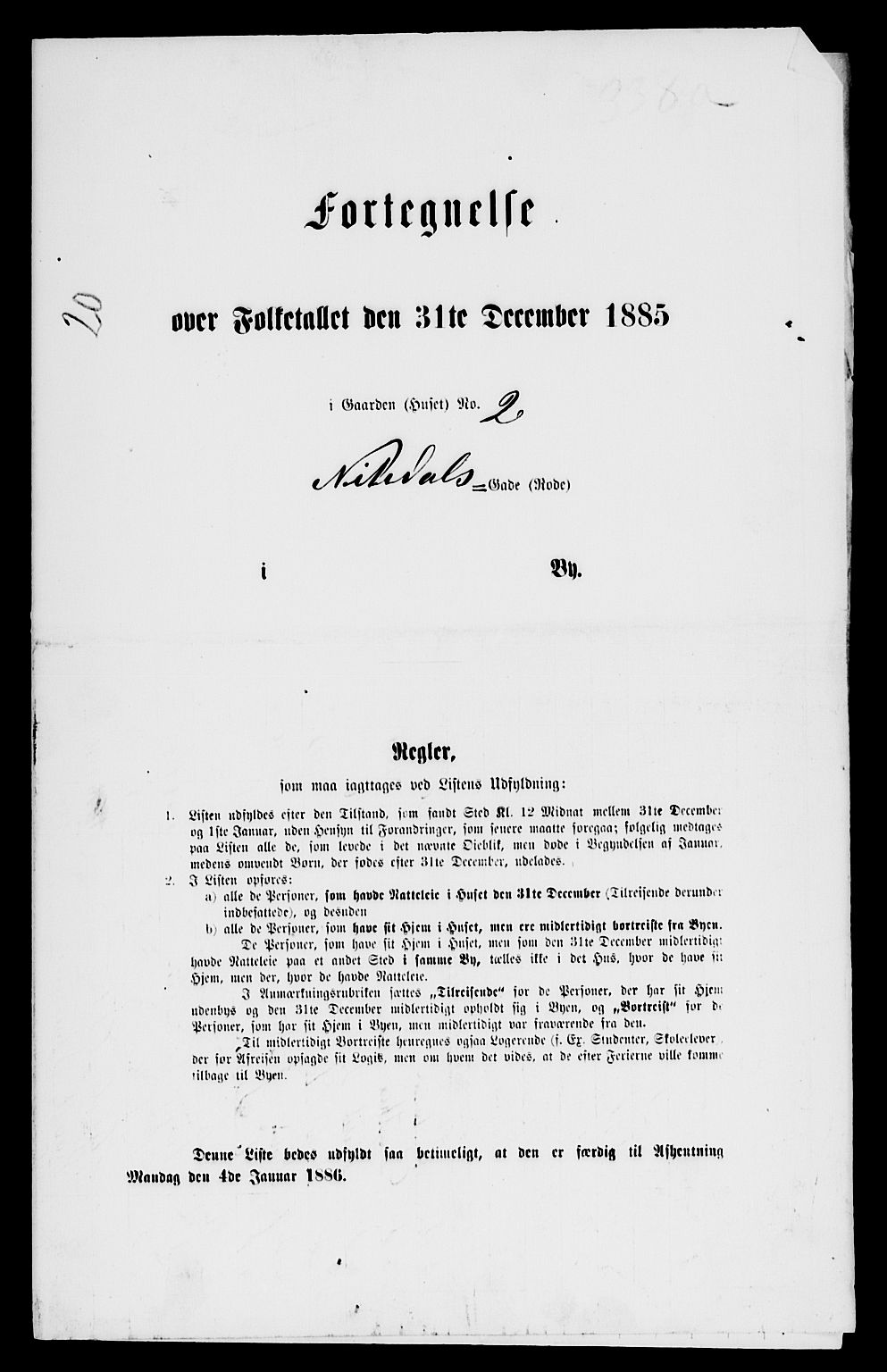 RA, 1885 census for 0301 Kristiania, 1885, p. 11054