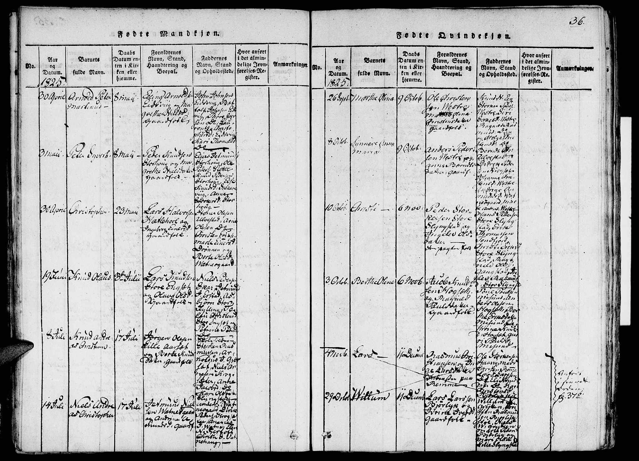 Ministerialprotokoller, klokkerbøker og fødselsregistre - Møre og Romsdal, AV/SAT-A-1454/524/L0351: Parish register (official) no. 524A03, 1816-1838, p. 36