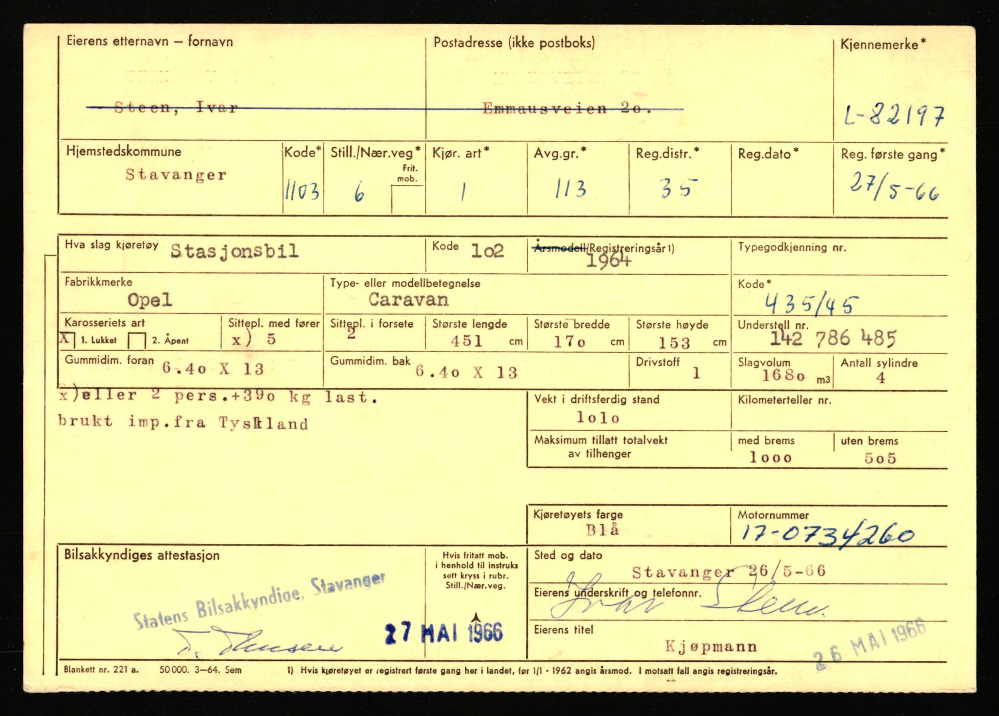 Stavanger trafikkstasjon, AV/SAST-A-101942/0/F/L0071: L-80500 - L-82199, 1930-1971, p. 2739