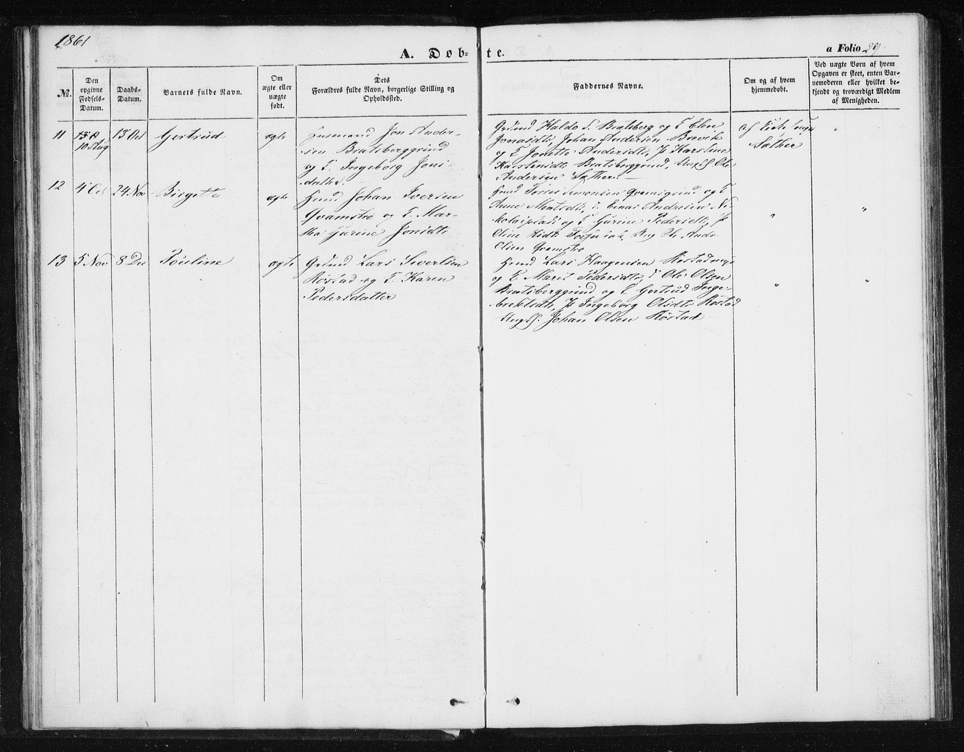 Ministerialprotokoller, klokkerbøker og fødselsregistre - Sør-Trøndelag, SAT/A-1456/608/L0332: Parish register (official) no. 608A01, 1848-1861, p. 29
