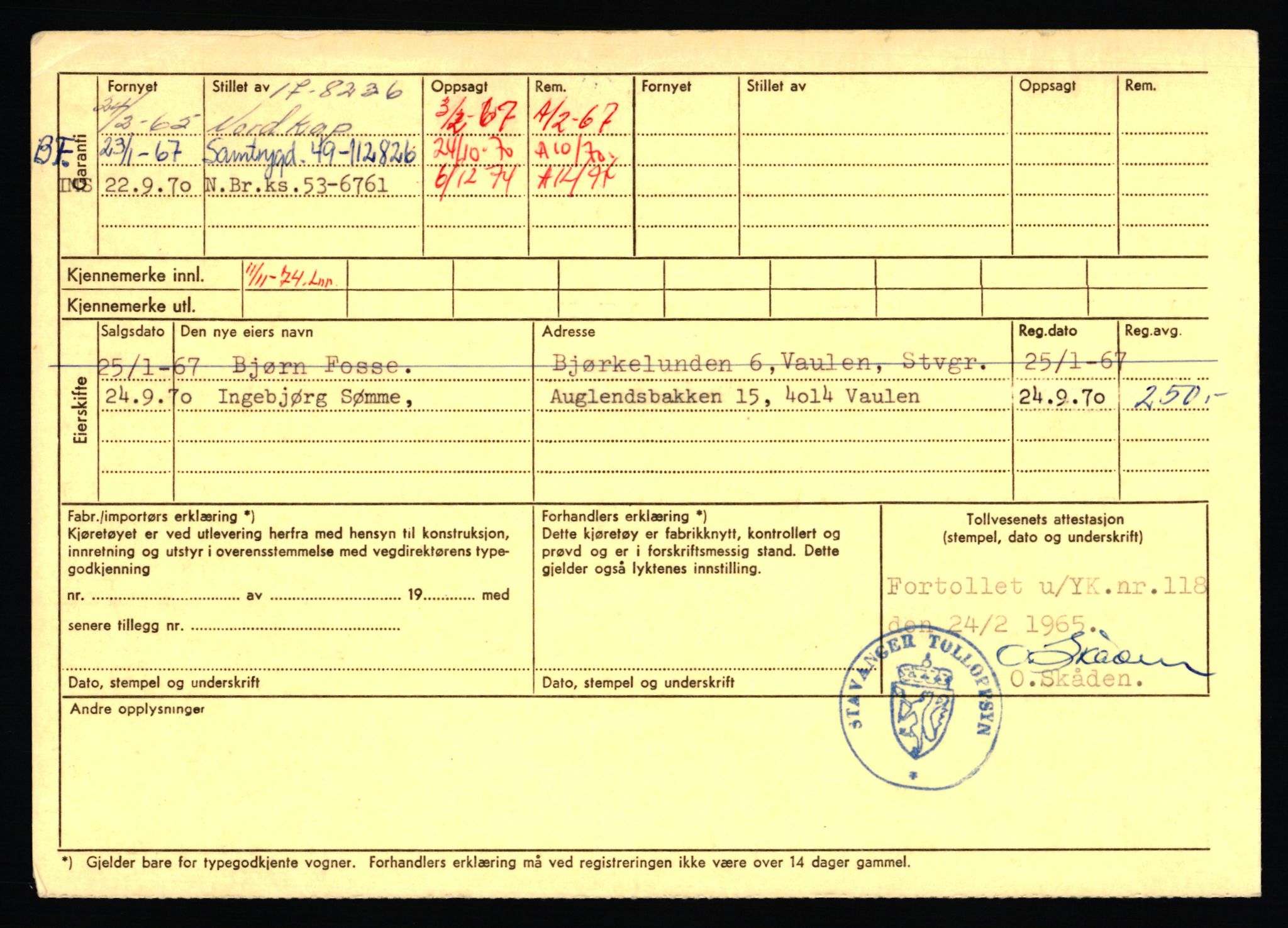 Stavanger trafikkstasjon, AV/SAST-A-101942/0/F/L0072: L-82200 - L-84099, 1930-1971, p. 1446