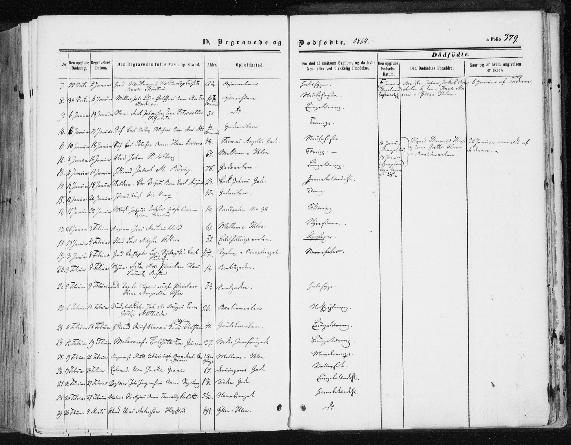 Ministerialprotokoller, klokkerbøker og fødselsregistre - Sør-Trøndelag, AV/SAT-A-1456/602/L0115: Parish register (official) no. 602A13, 1860-1872, p. 379