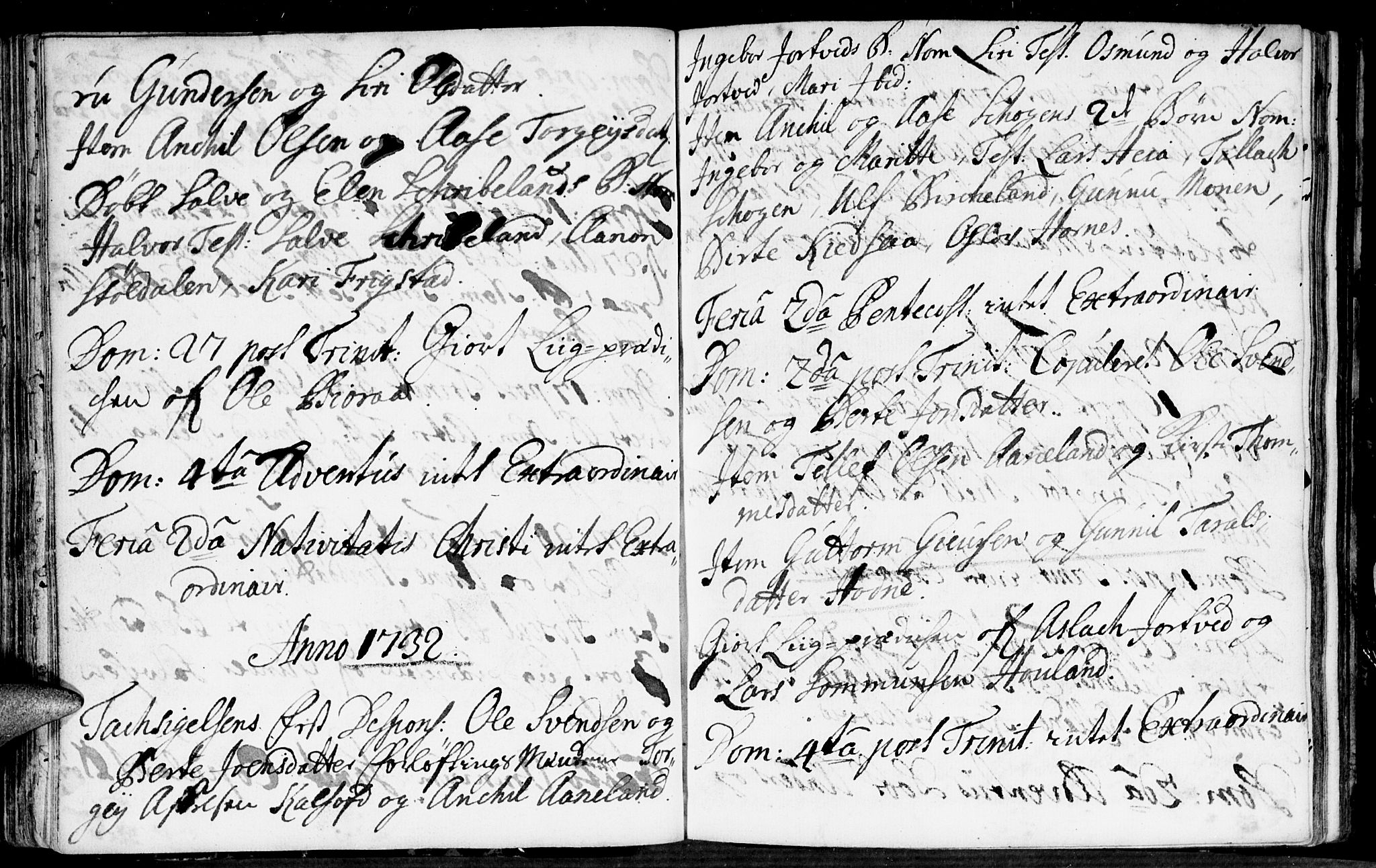 Evje sokneprestkontor, AV/SAK-1111-0008/F/Fa/Fab/L0001: Parish register (official) no. A 1, 1704-1764, p. 102-103