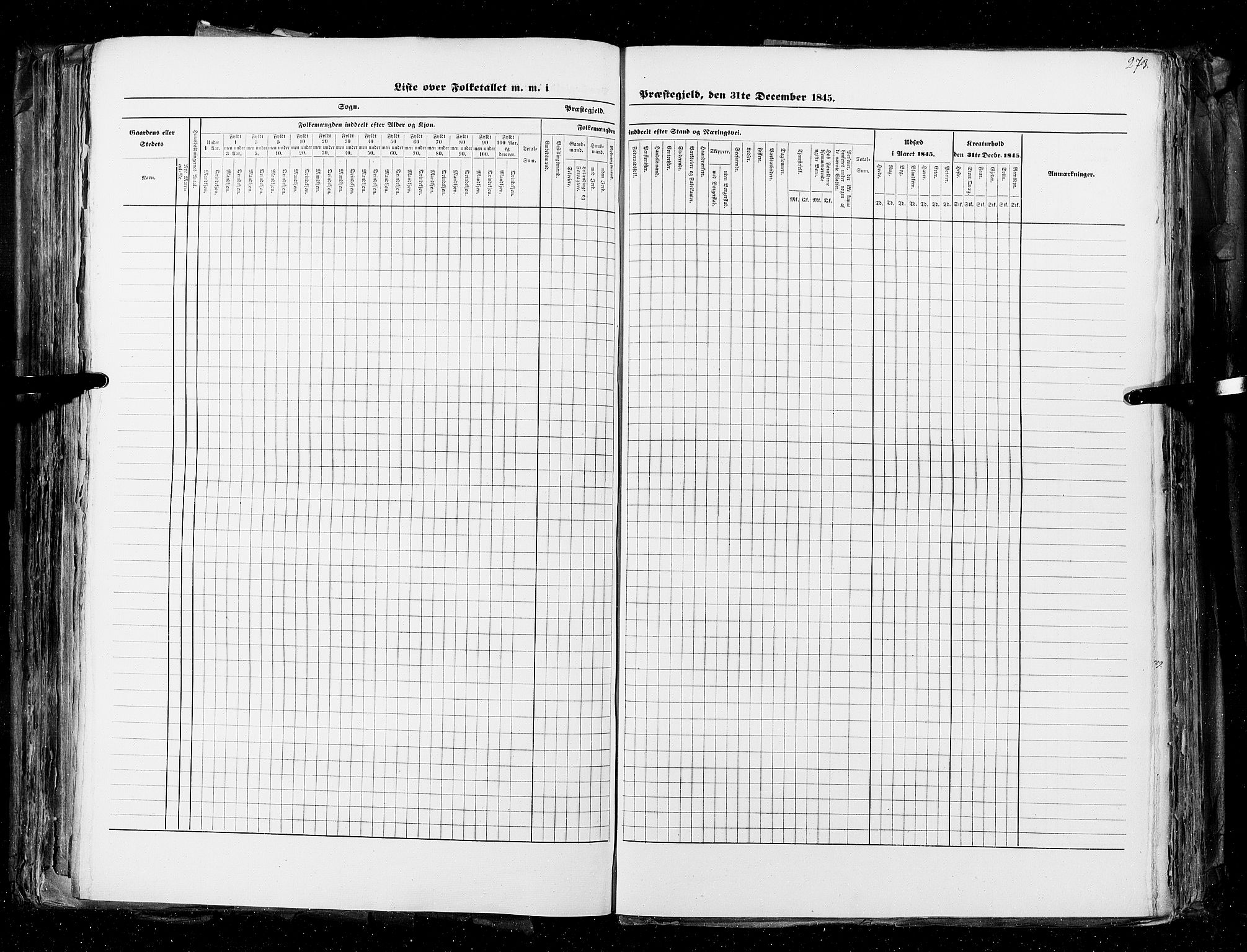 RA, Census 1845, vol. 4: Buskerud amt og Jarlsberg og Larvik amt, 1845, p. 273