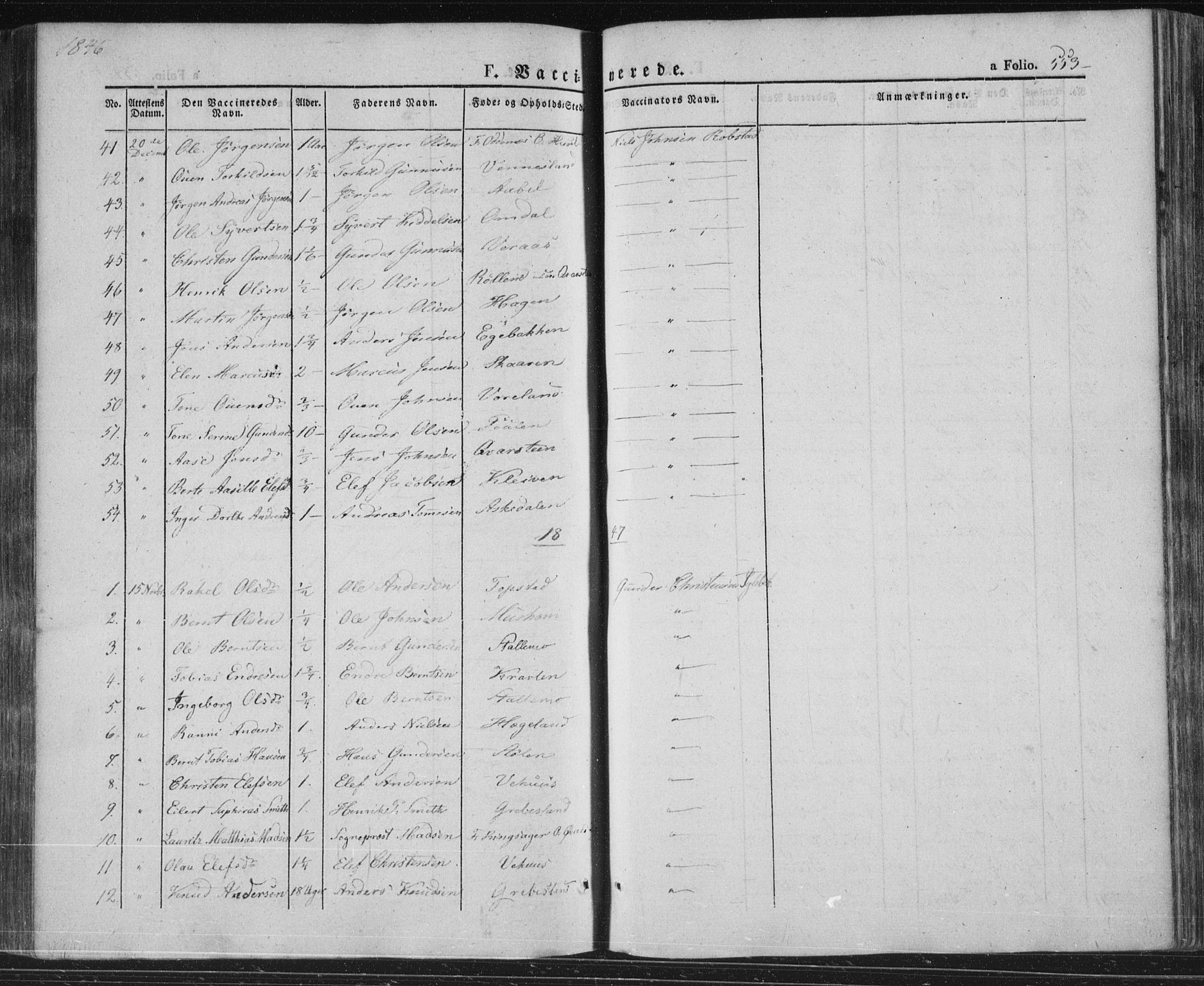 Vennesla sokneprestkontor, SAK/1111-0045/Fa/Fac/L0004: Parish register (official) no. A 4, 1834-1855, p. 553