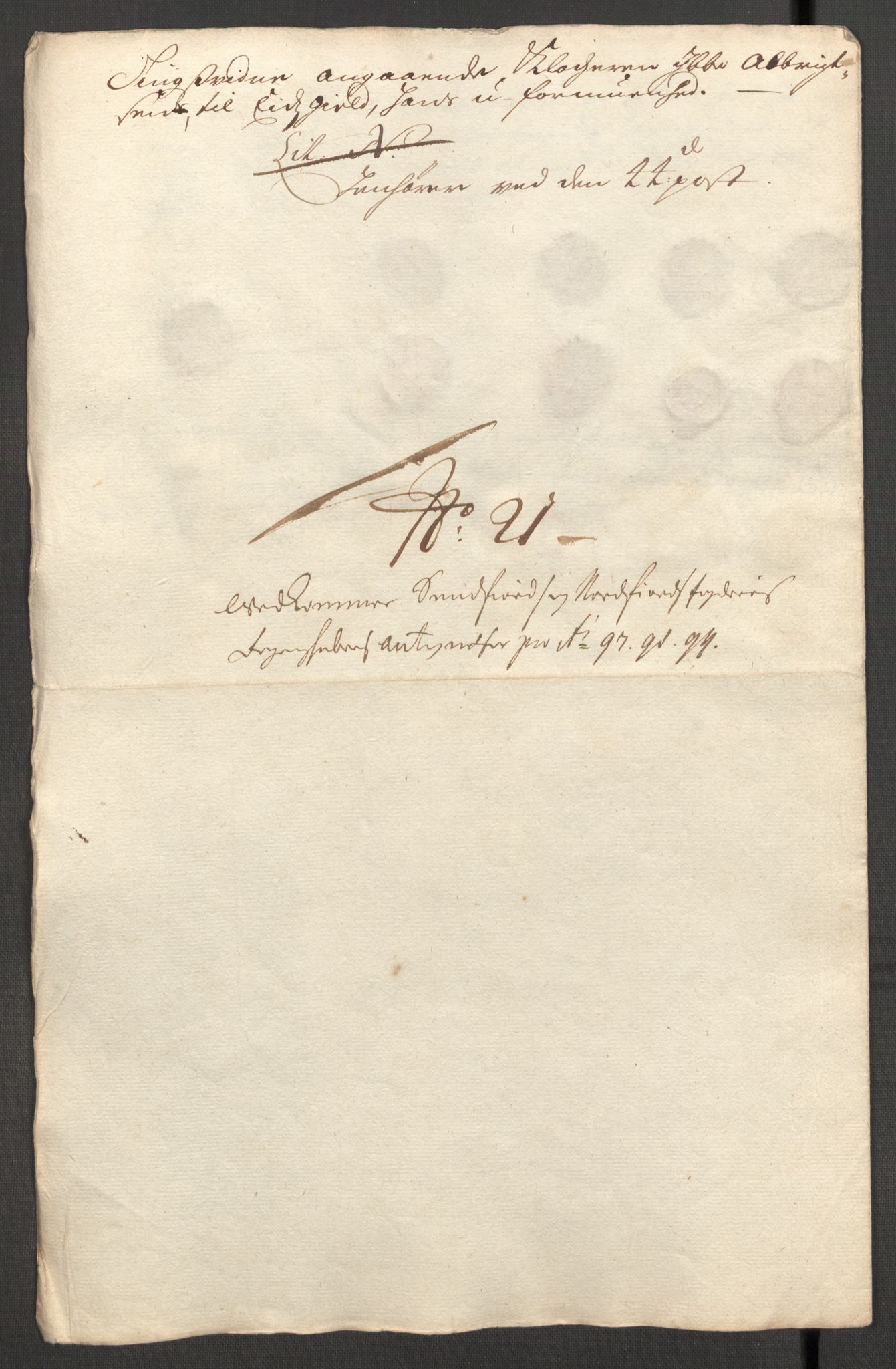 Rentekammeret inntil 1814, Reviderte regnskaper, Fogderegnskap, AV/RA-EA-4092/R53/L3424: Fogderegnskap Sunn- og Nordfjord, 1699, p. 534