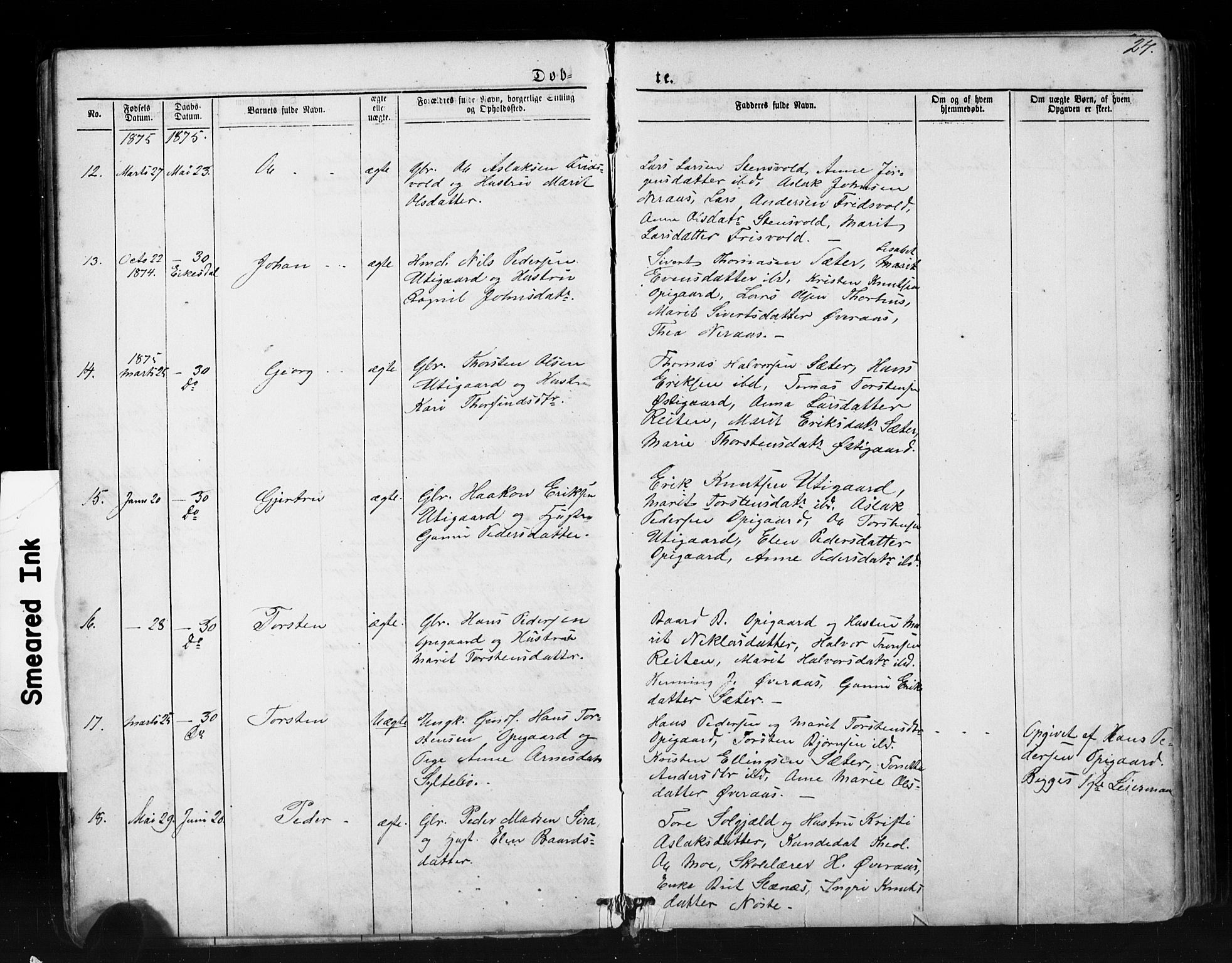 Ministerialprotokoller, klokkerbøker og fødselsregistre - Møre og Romsdal, SAT/A-1454/552/L0638: Parish register (copy) no. 552C01, 1867-1902, p. 24