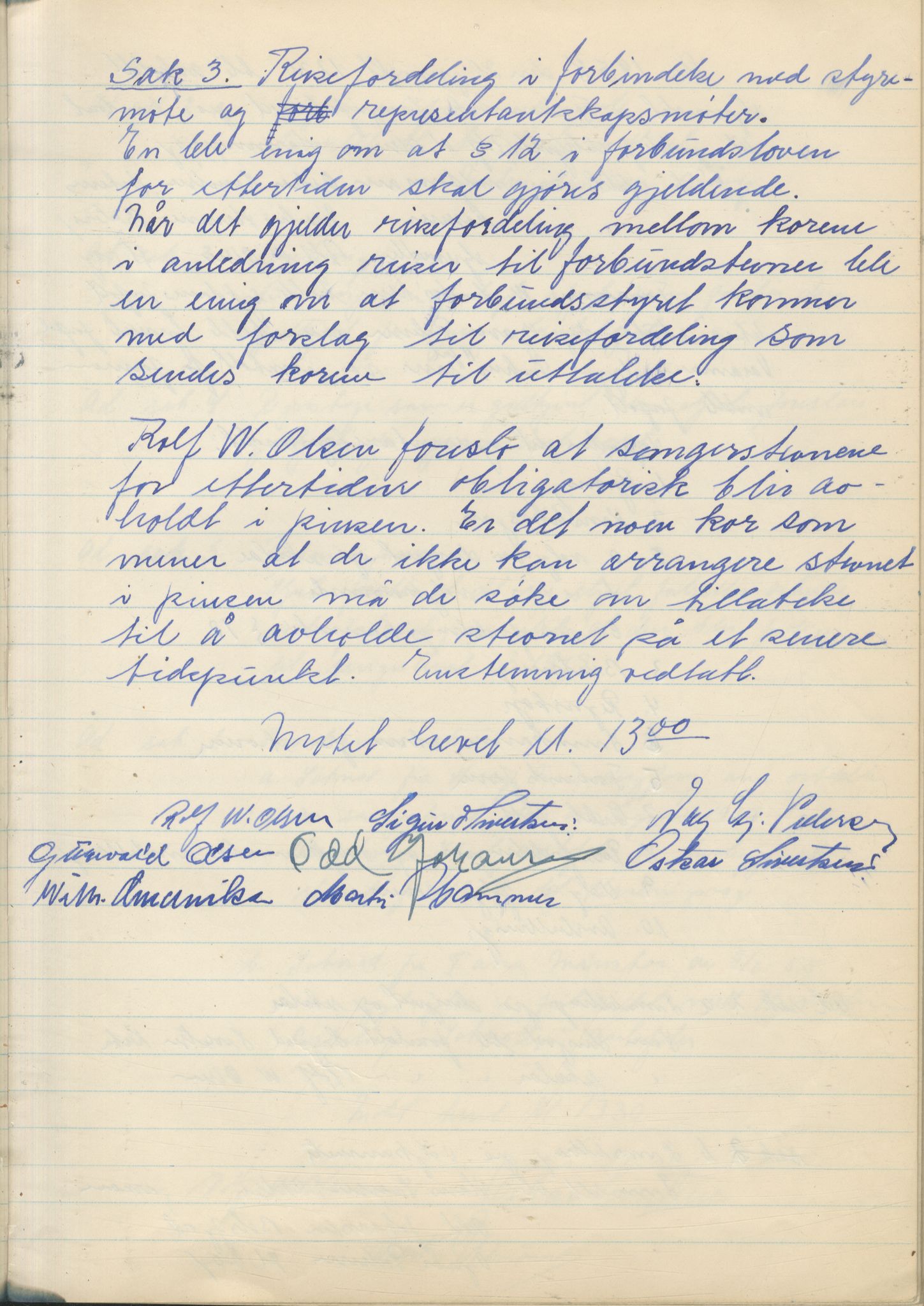 Finnmark Sangerforbund, FMFB/A-1050/A/L0011: Forhandlingsprotokoll, 1947-1963, p. 144