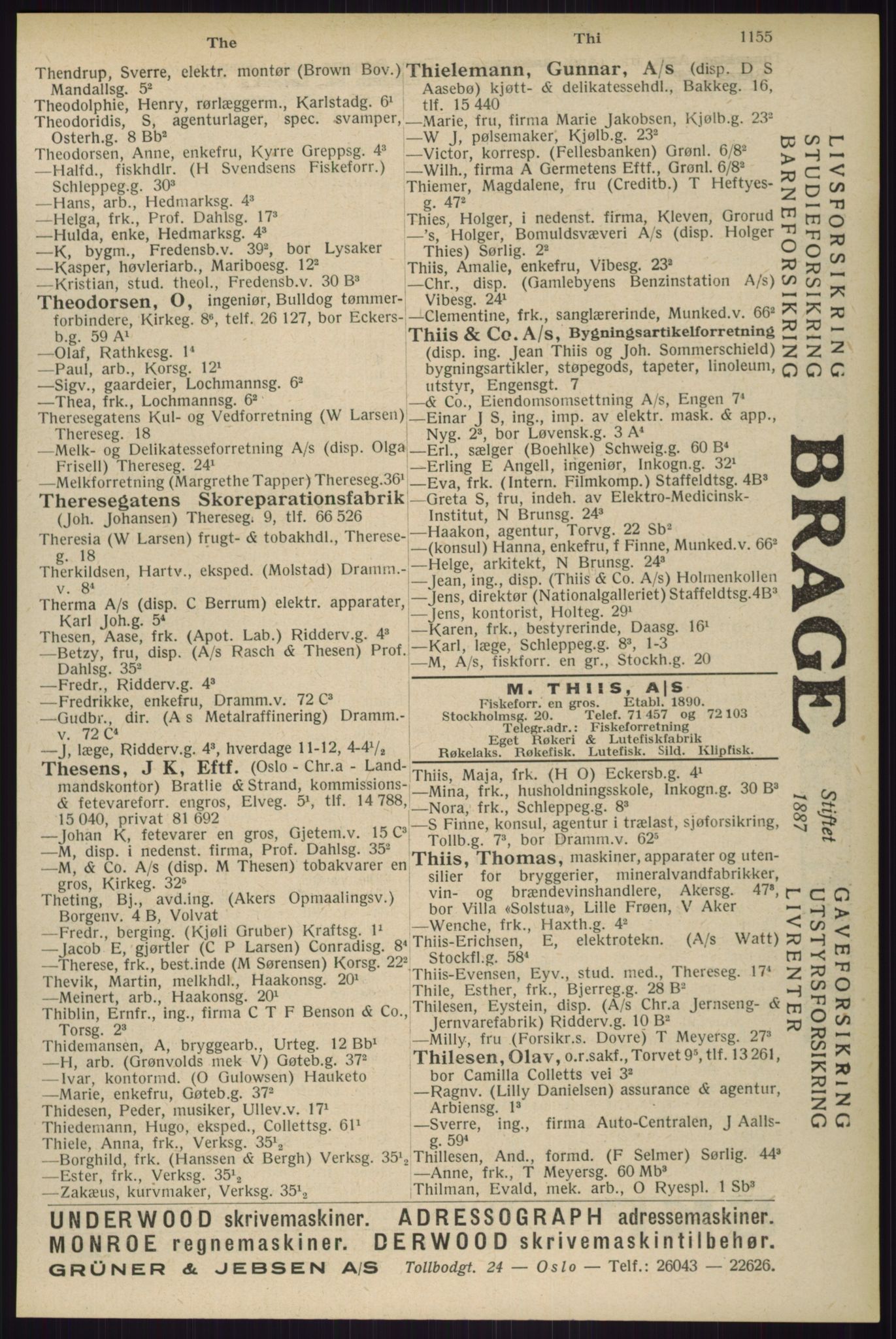 Kristiania/Oslo adressebok, PUBL/-, 1929, p. 1155