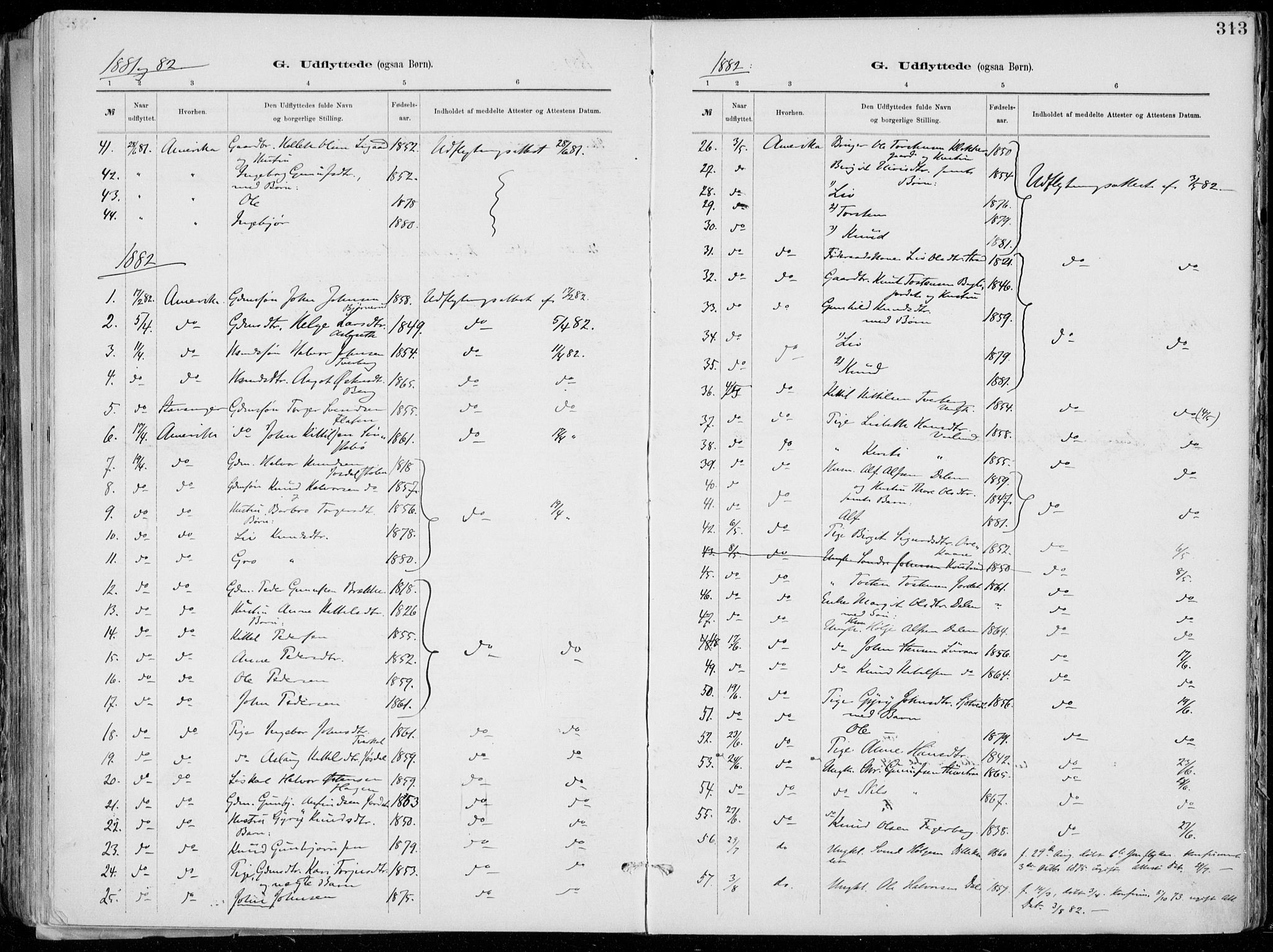 Tinn kirkebøker, AV/SAKO-A-308/F/Fa/L0007: Parish register (official) no. I 7, 1878-1922, p. 313