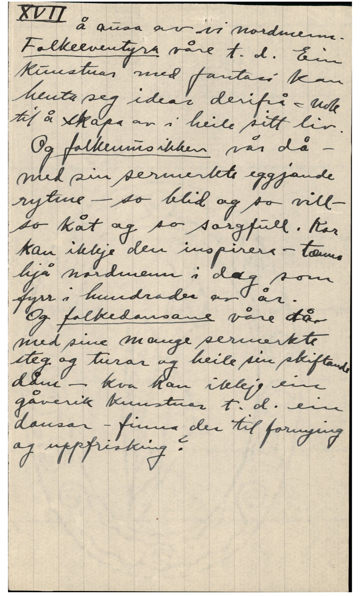 Samling etter Klara Semb, NSFF/KS/B/106: Fragment av manus om folkekulturen, p. 4