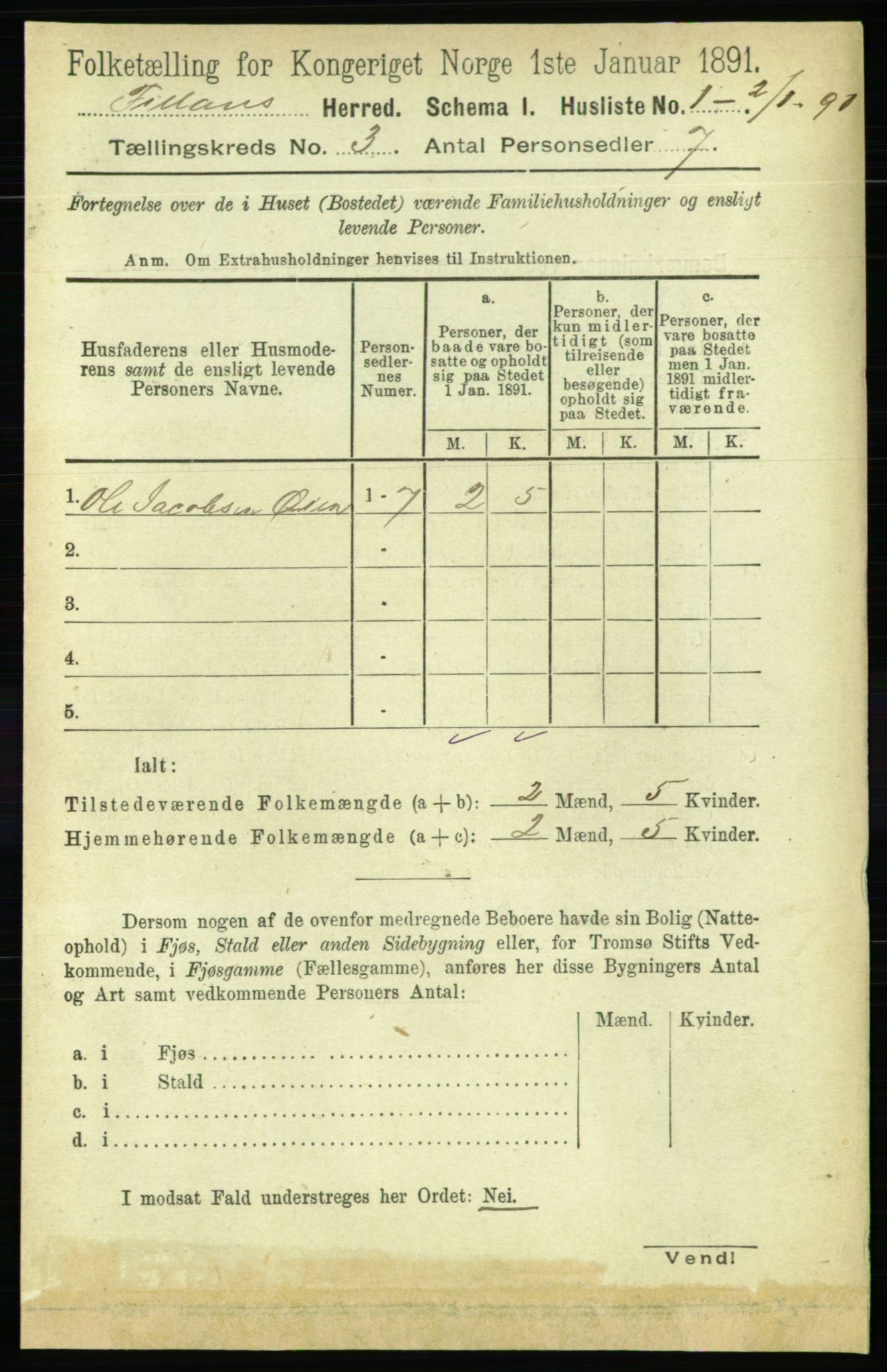 RA, 1891 census for 1616 Fillan, 1891, p. 431