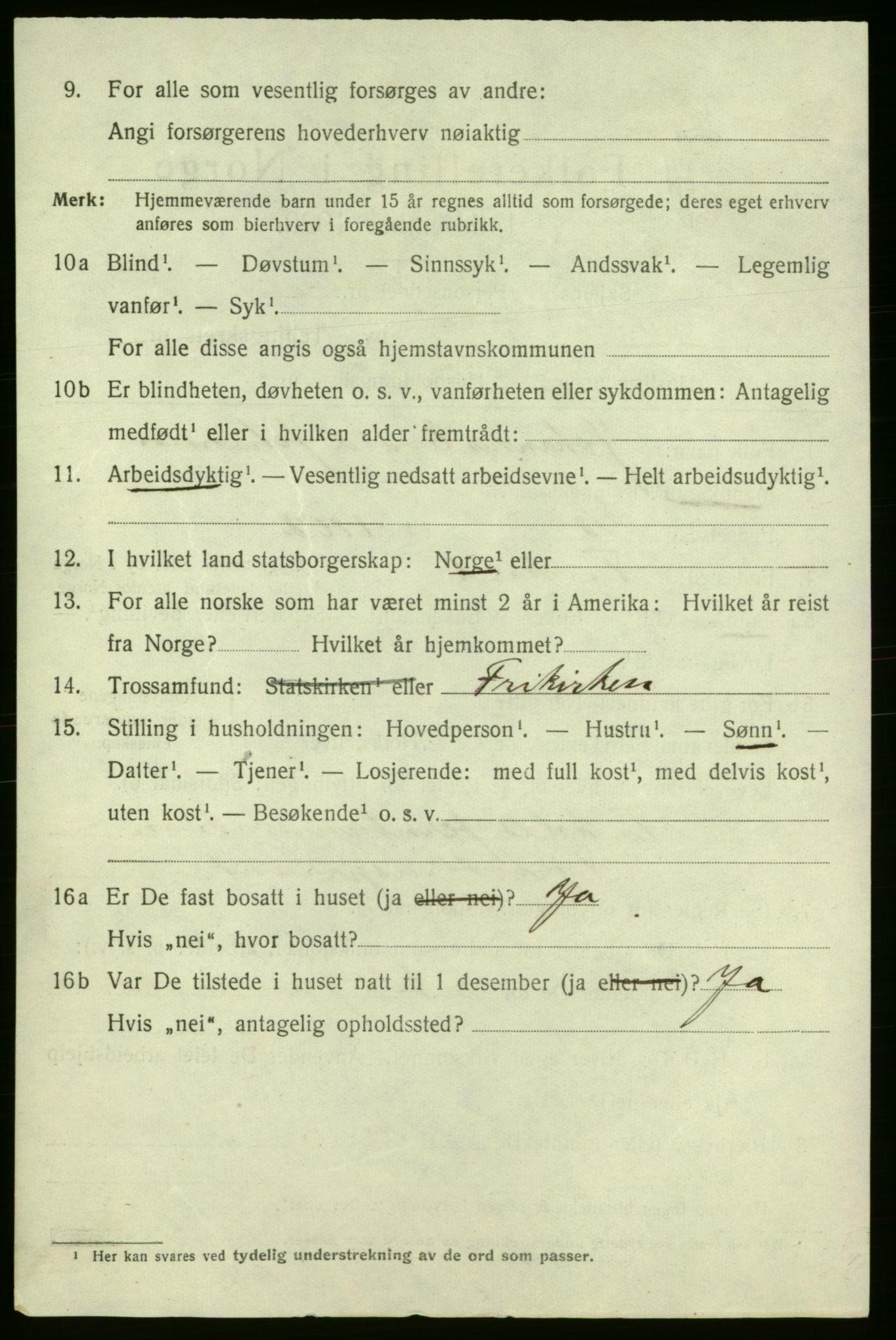 SAO, 1920 census for Fredrikshald, 1920, p. 10118