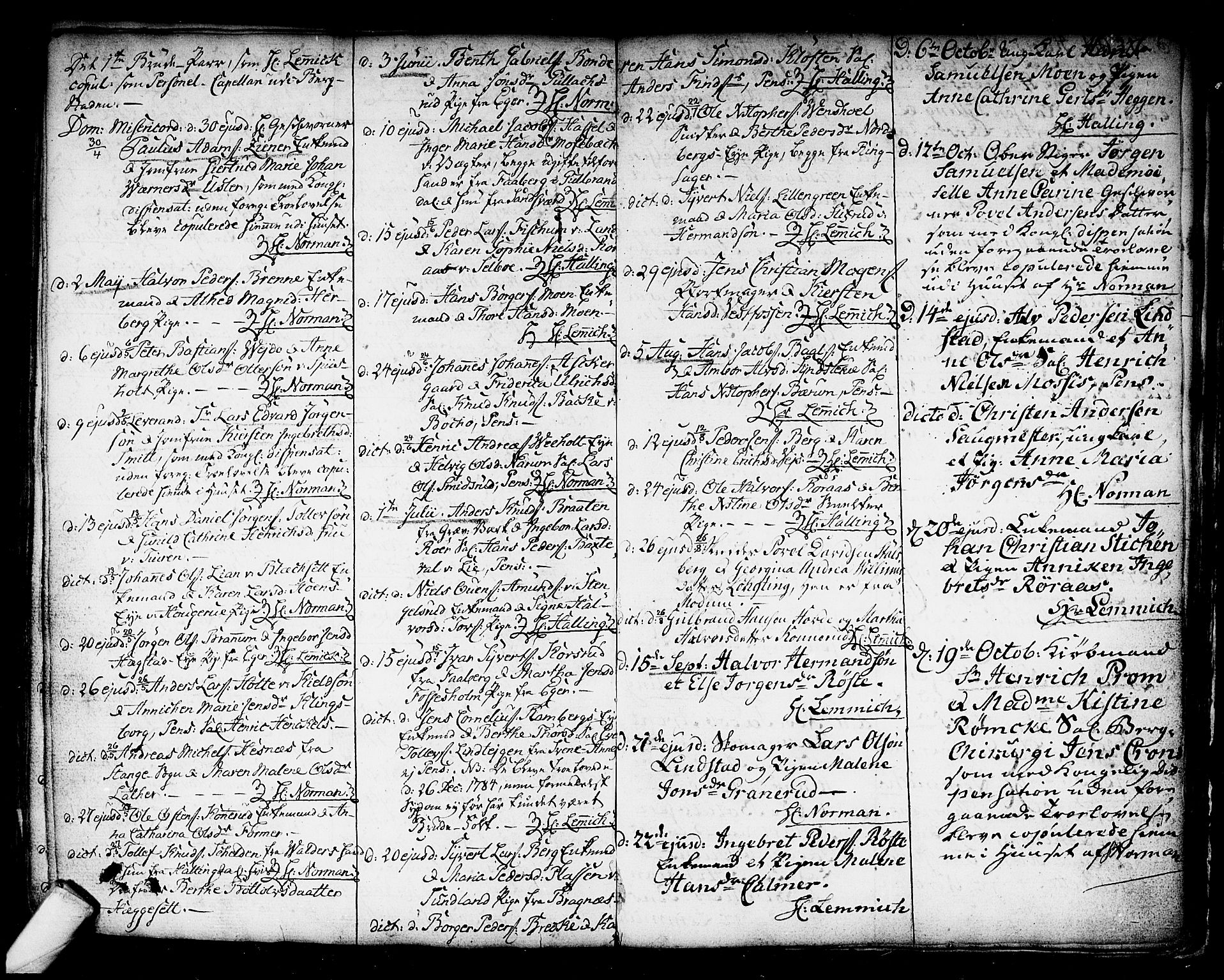 Kongsberg kirkebøker, SAKO/A-22/F/Fa/L0006: Parish register (official) no. I 6, 1783-1797, p. 376