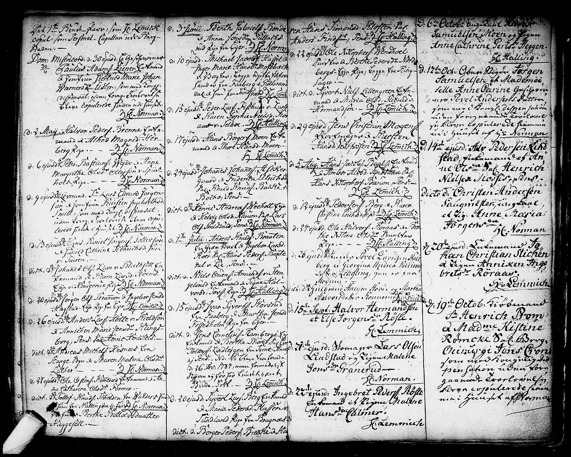 Kongsberg kirkebøker, AV/SAKO-A-22/F/Fa/L0006: Parish register (official) no. I 6, 1783-1797, p. 376