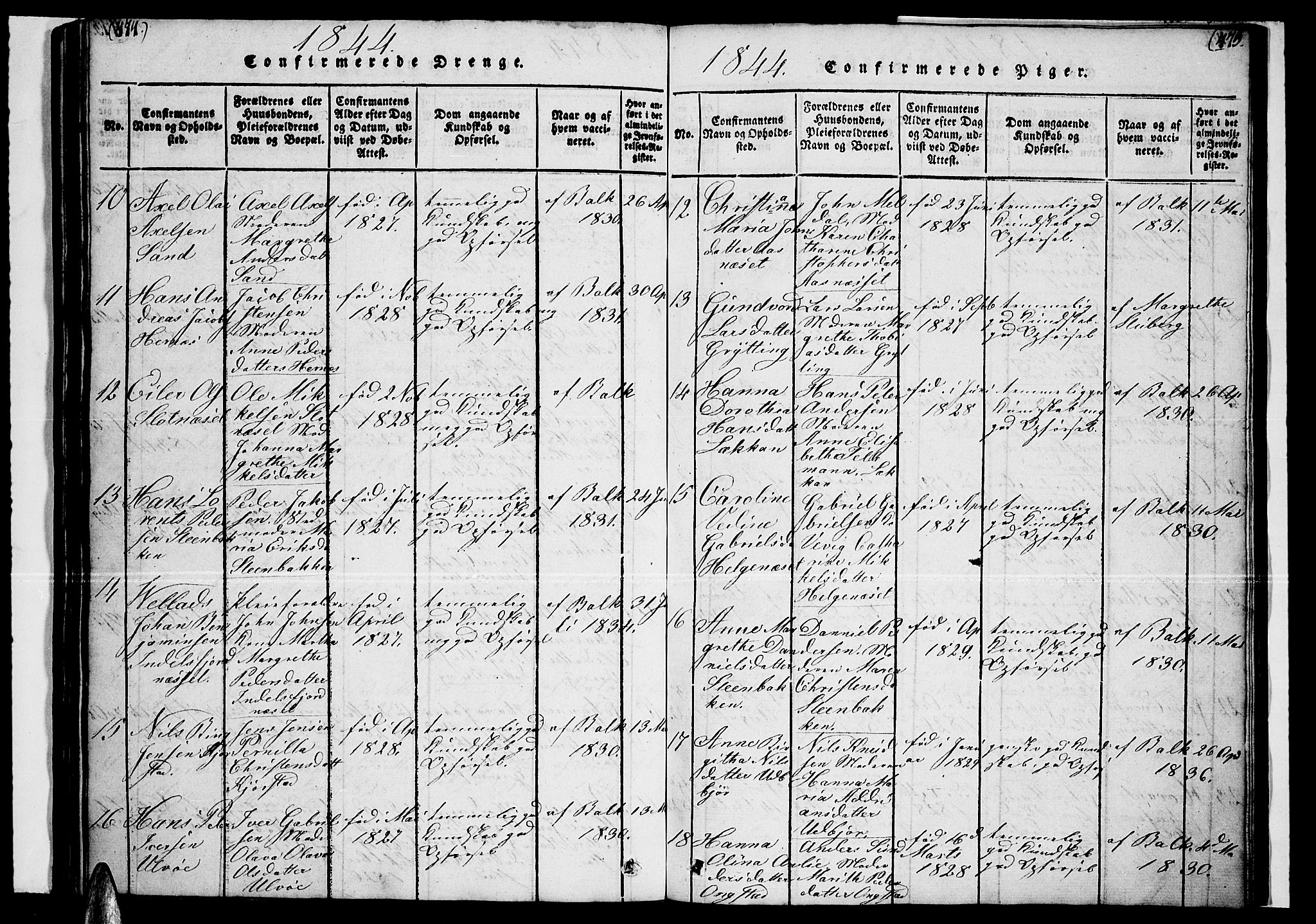 Ministerialprotokoller, klokkerbøker og fødselsregistre - Nordland, AV/SAT-A-1459/888/L1263: Parish register (copy) no. 888C02 /1, 1820-1850, p. 474-475