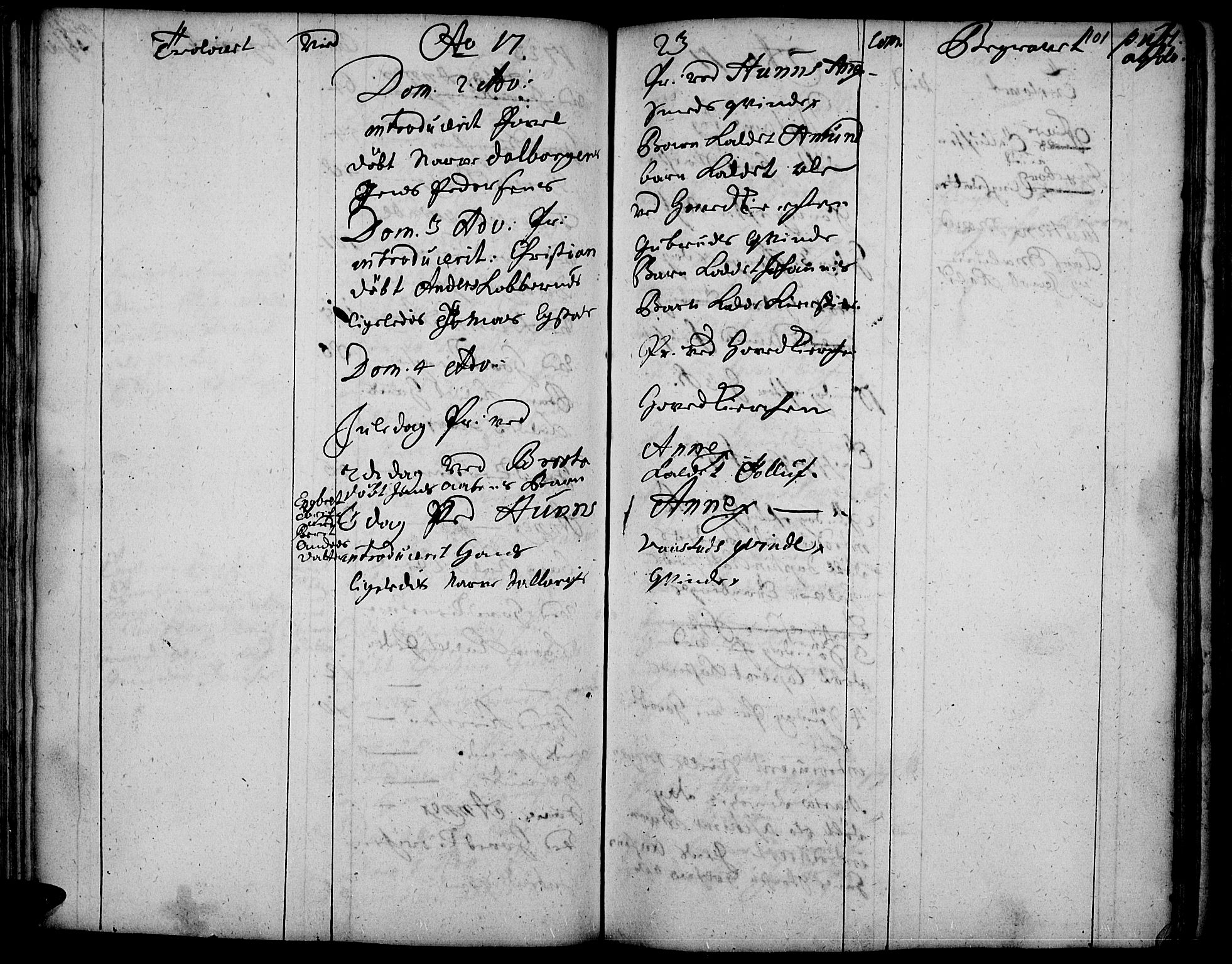 Vardal prestekontor, SAH/PREST-100/H/Ha/Haa/L0001: Parish register (official) no. 1, 1706-1748, p. 101