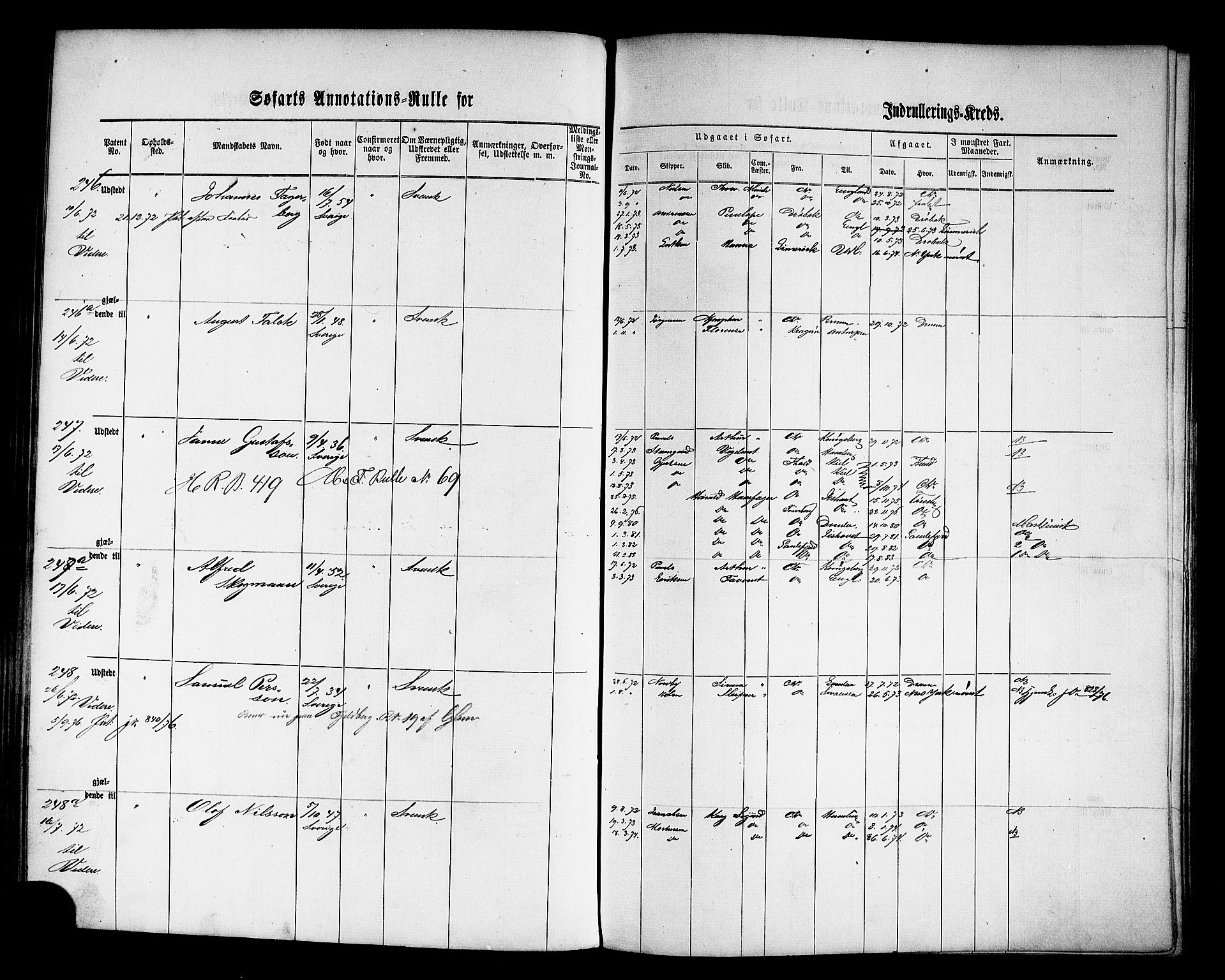 Oslo mønstringskontor, AV/SAO-A-10569g/F/Fc/Fca/L0005: Annotasjonsrulle, 1866-1888, p. 86