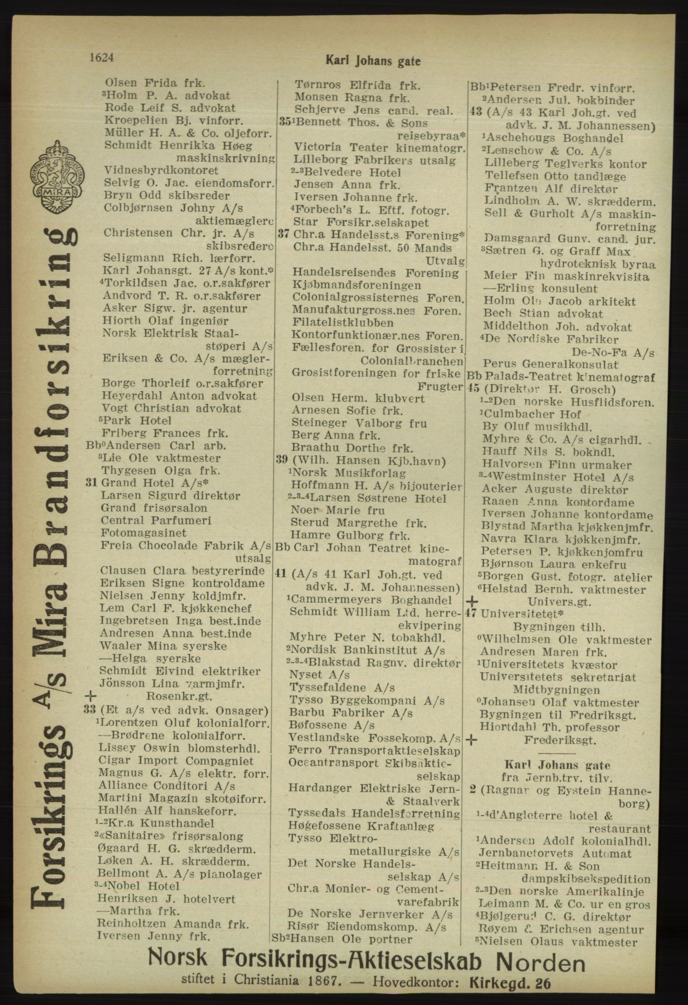 Kristiania/Oslo adressebok, PUBL/-, 1918, p. 1777