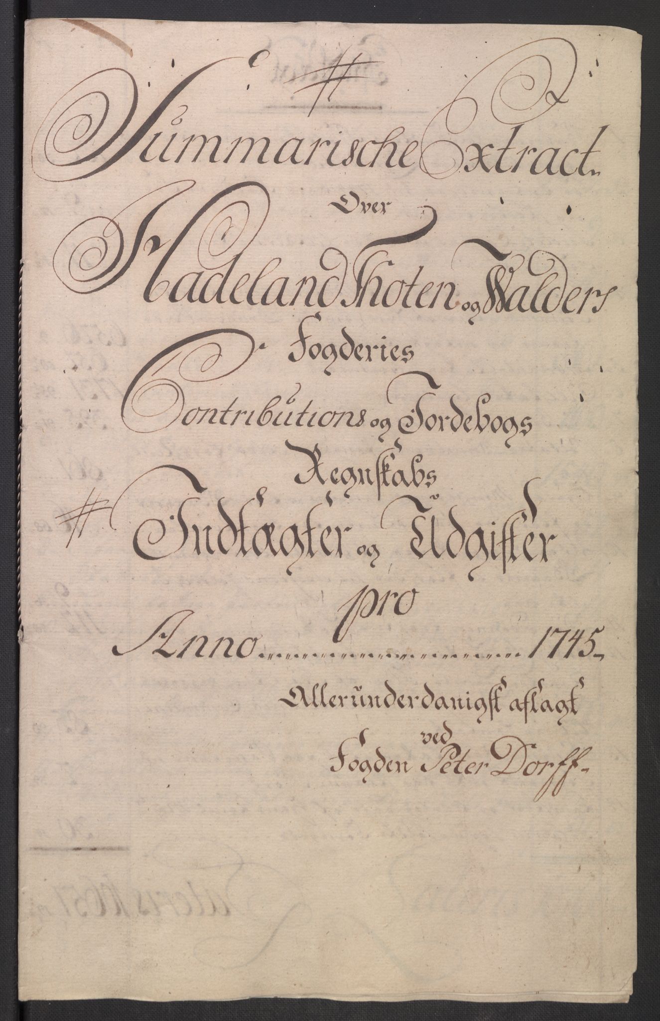 Rentekammeret inntil 1814, Reviderte regnskaper, Fogderegnskap, AV/RA-EA-4092/R18/L1345: Fogderegnskap Hadeland, Toten og Valdres, 1745-1746, p. 22