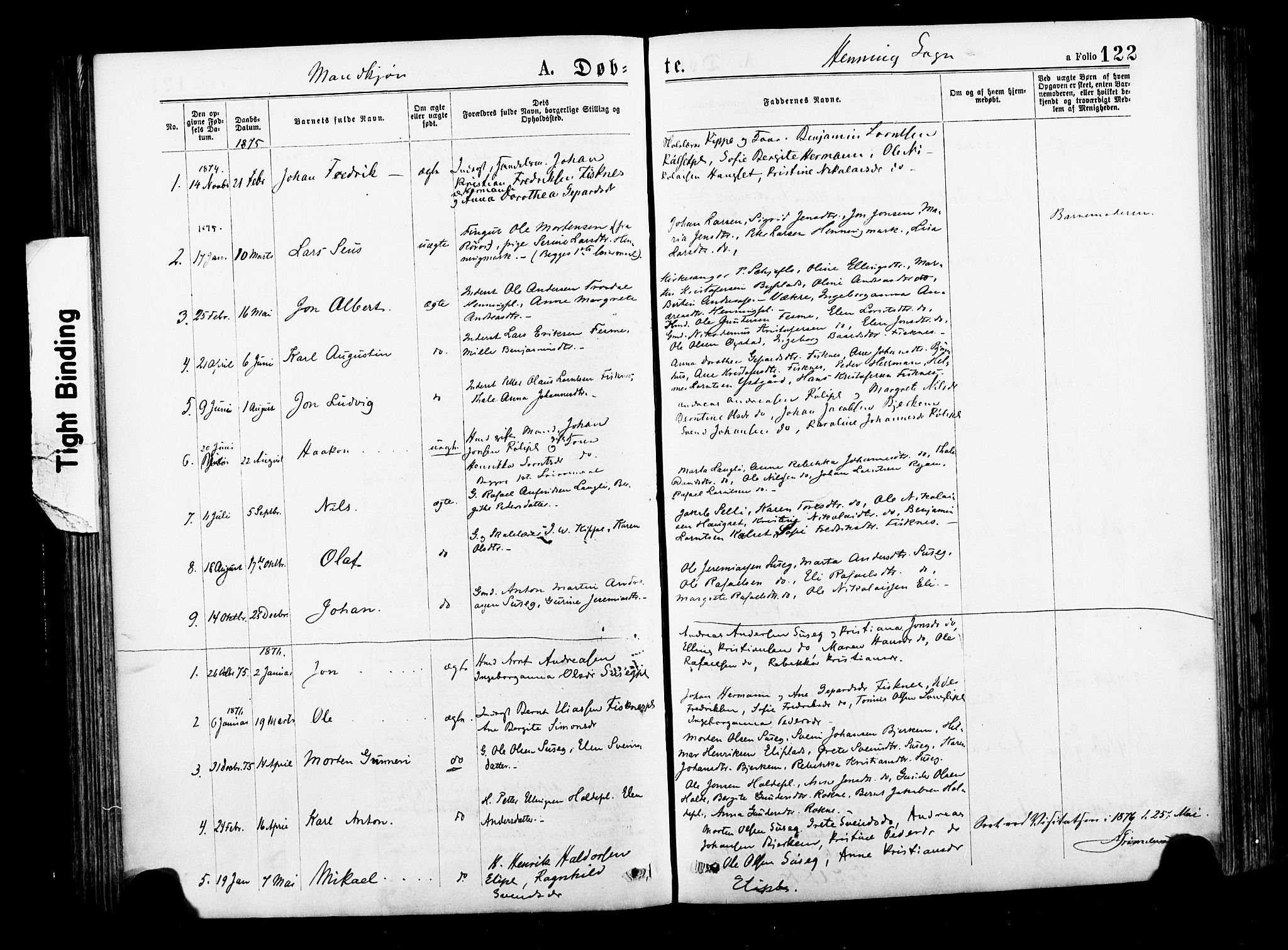 Ministerialprotokoller, klokkerbøker og fødselsregistre - Nord-Trøndelag, SAT/A-1458/735/L0348: Parish register (official) no. 735A09 /3, 1873-1883, p. 122