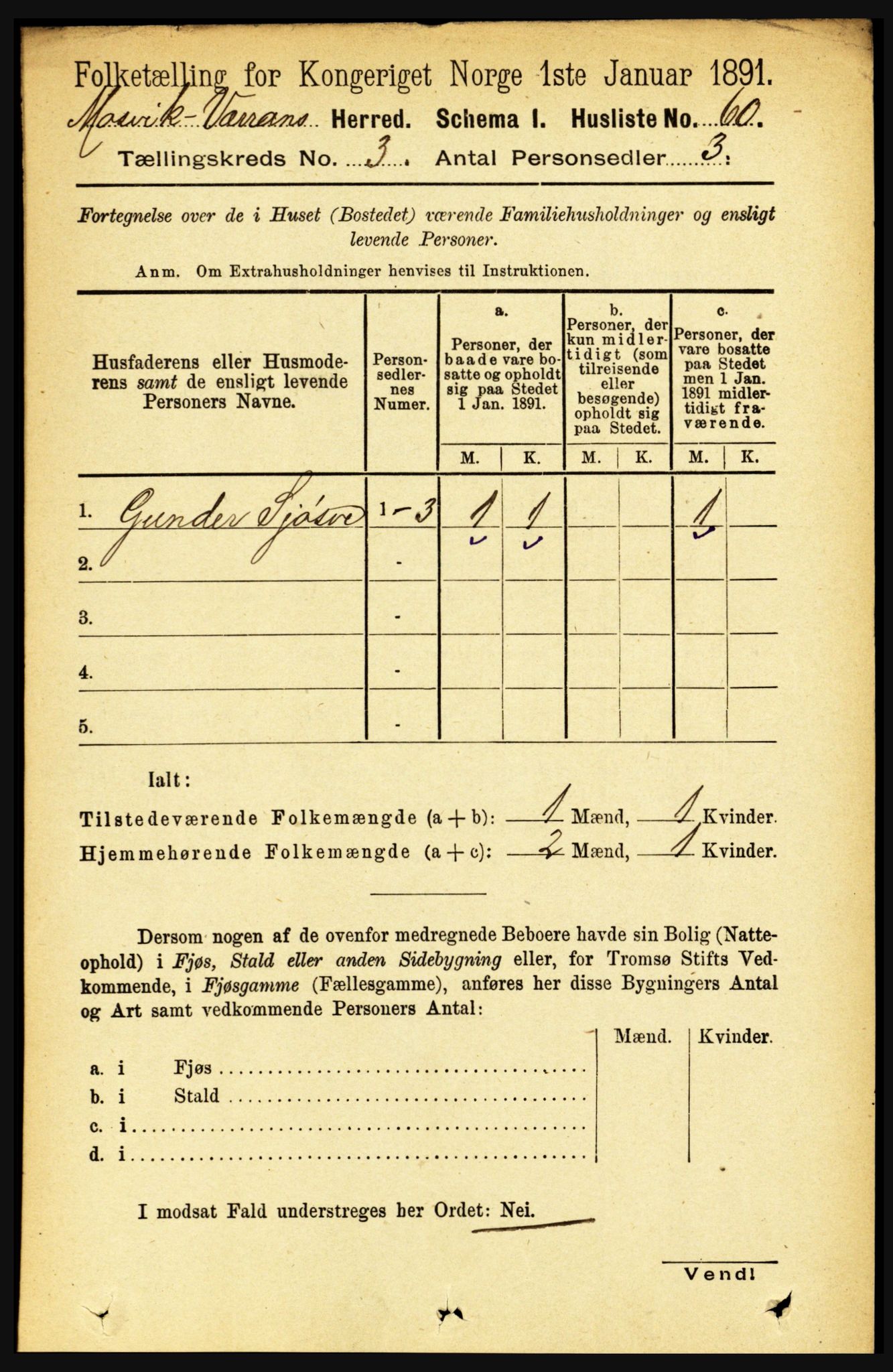 RA, 1891 census for 1723 Mosvik og Verran, 1891, p. 932