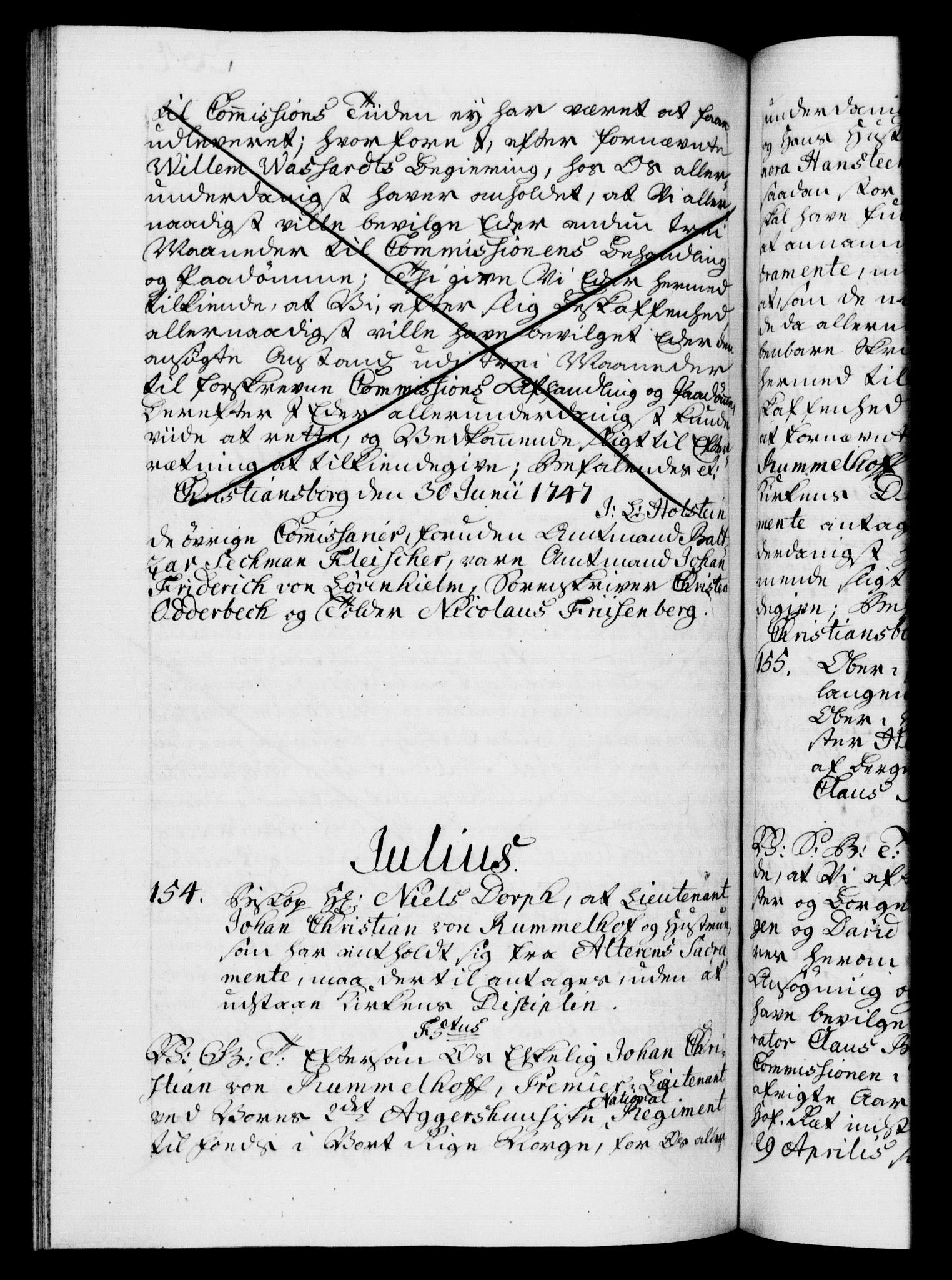 Danske Kanselli 1572-1799, AV/RA-EA-3023/F/Fc/Fca/Fcab/L0031: Norske tegnelser, 1746-1748, p. 264b