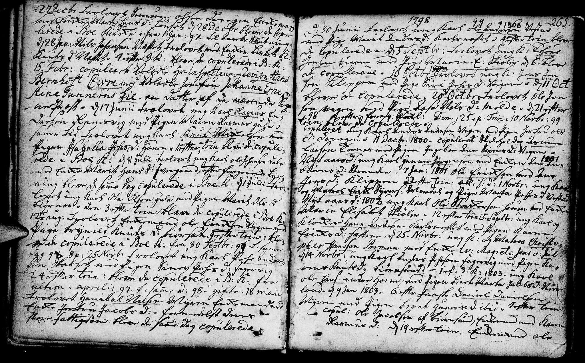 Ministerialprotokoller, klokkerbøker og fødselsregistre - Møre og Romsdal, SAT/A-1454/566/L0761: Parish register (official) no. 566A02 /1, 1767-1817, p. 265