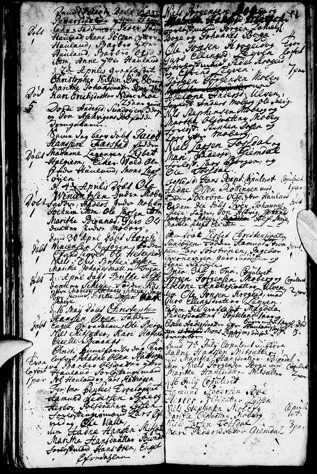 Os sokneprestembete, SAB/A-99929: Parish register (official) no. A 2, 1723-1758, p. 48