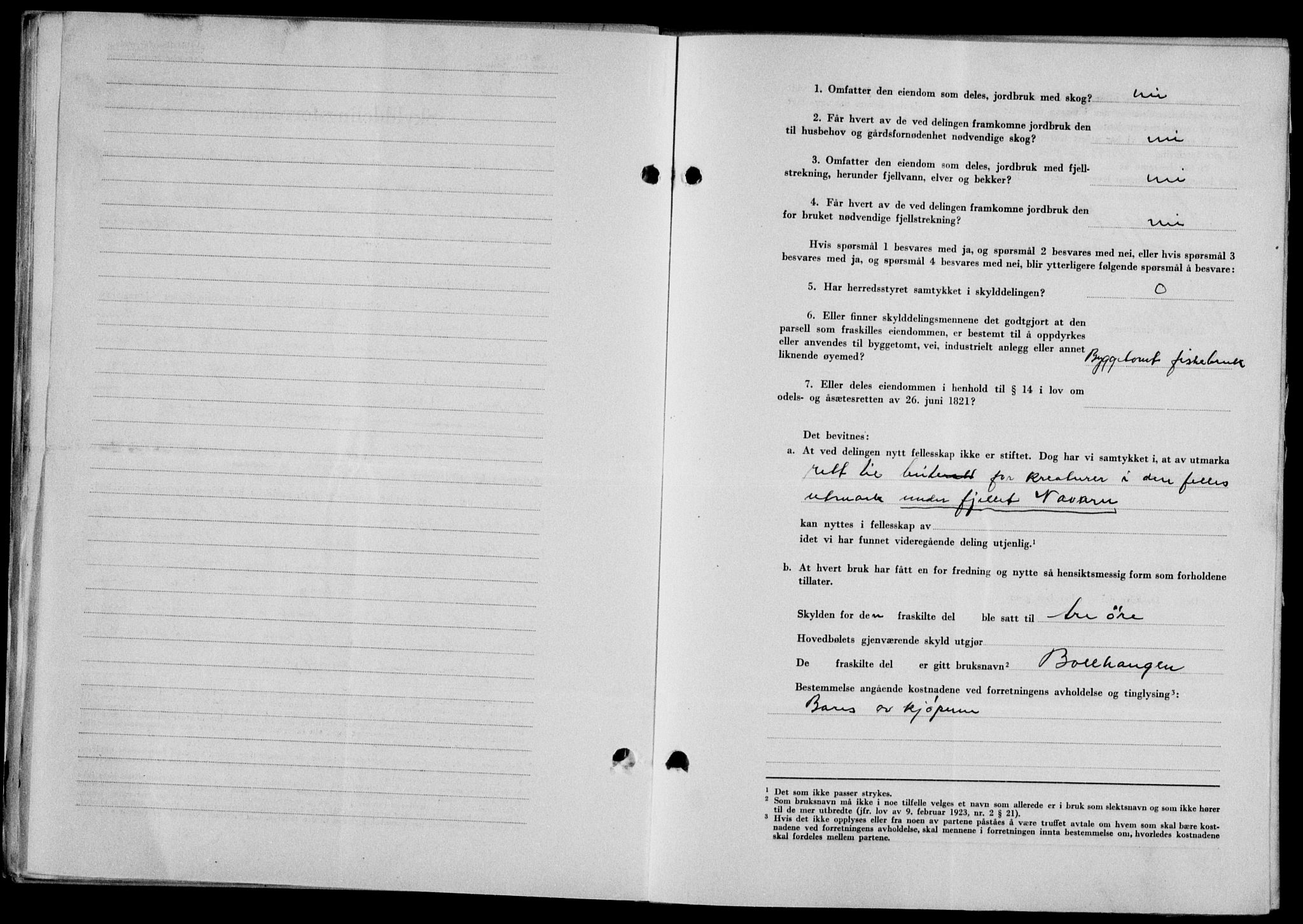 Lofoten sorenskriveri, SAT/A-0017/1/2/2C/L0016a: Mortgage book no. 16a, 1947-1947, Diary no: : 1164/1947