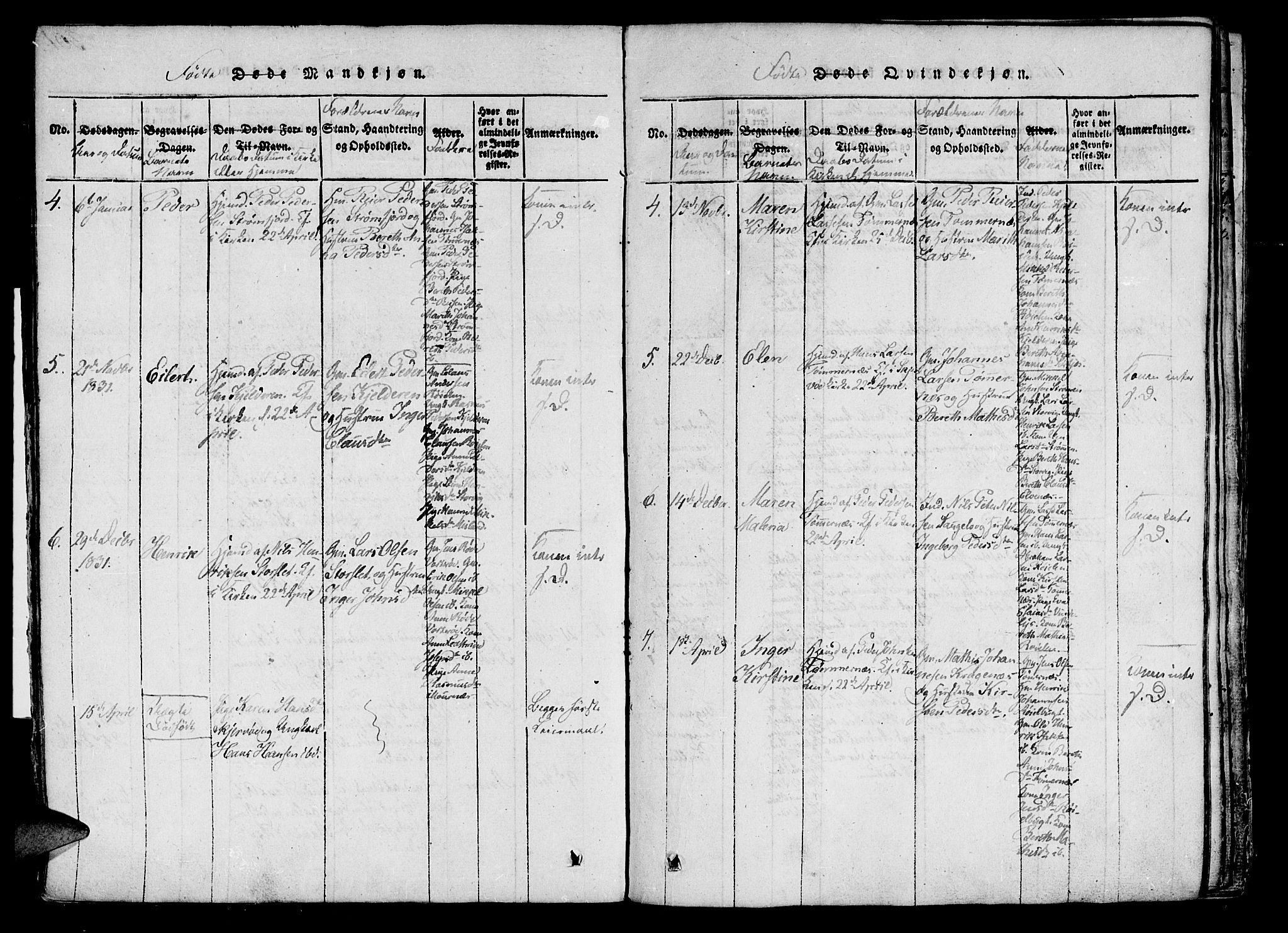 Skjervøy sokneprestkontor, AV/SATØ-S-1300/H/Ha/Haa/L0004kirke: Parish register (official) no. 4, 1820-1838