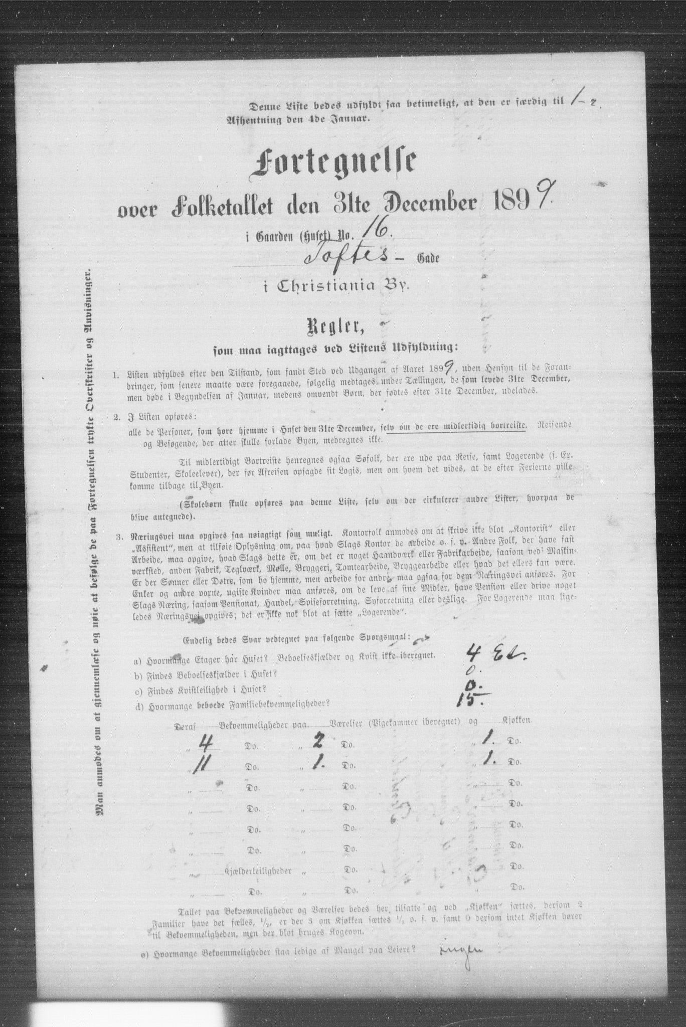 OBA, Municipal Census 1899 for Kristiania, 1899, p. 14475