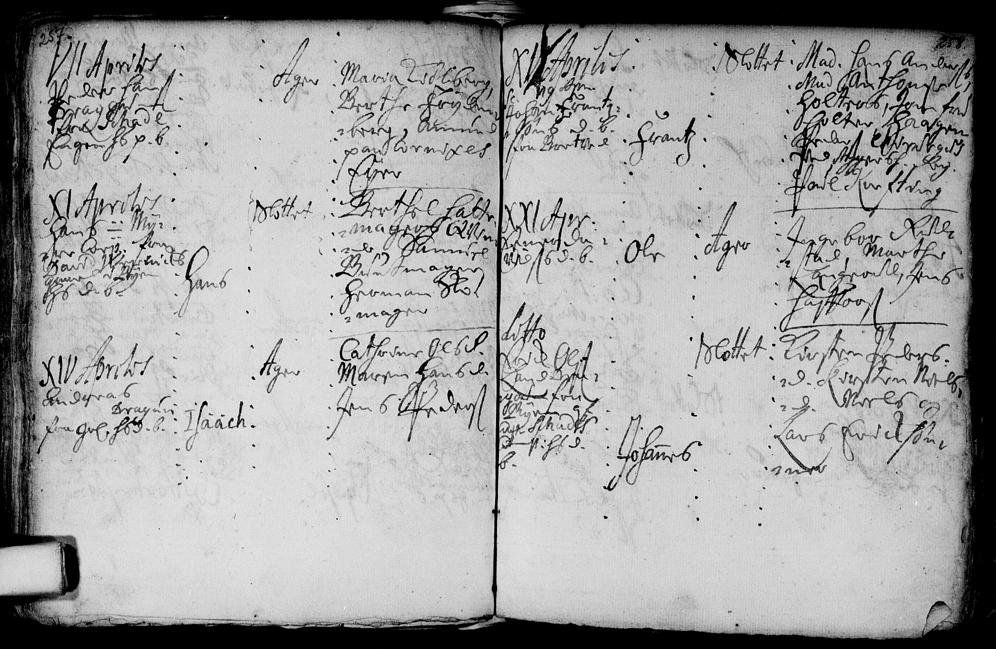 Aker prestekontor kirkebøker, AV/SAO-A-10861/F/L0002: Parish register (official) no. 2, 1714-1720, p. 257-258