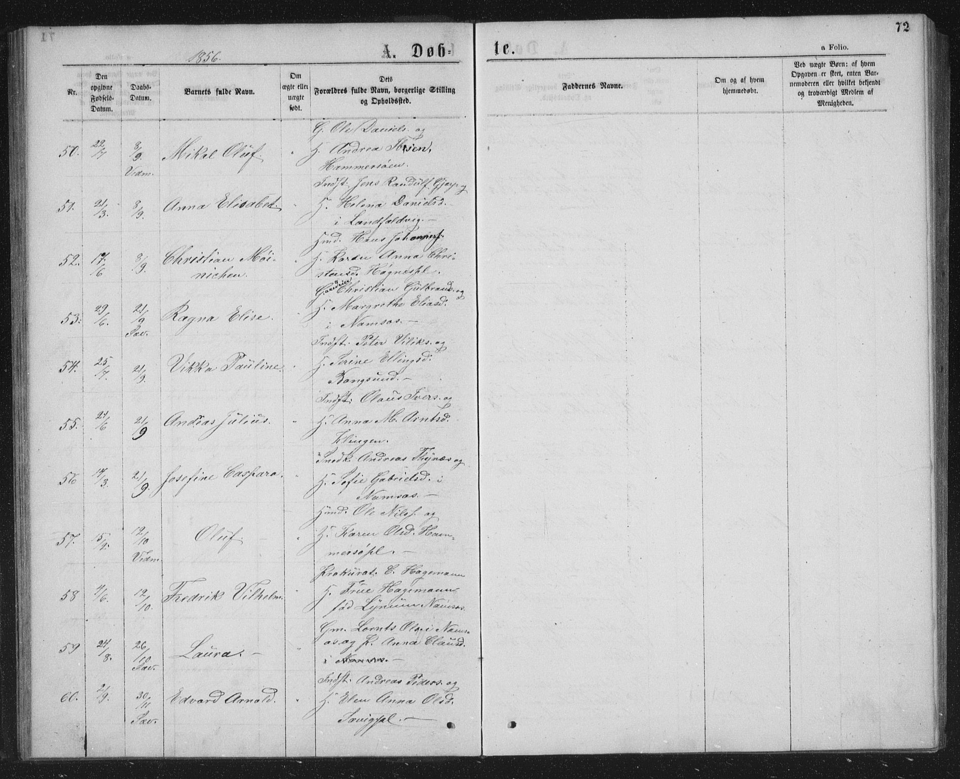 Ministerialprotokoller, klokkerbøker og fødselsregistre - Nord-Trøndelag, SAT/A-1458/768/L0566: Parish register (official) no. 768A01, 1836-1865, p. 72
