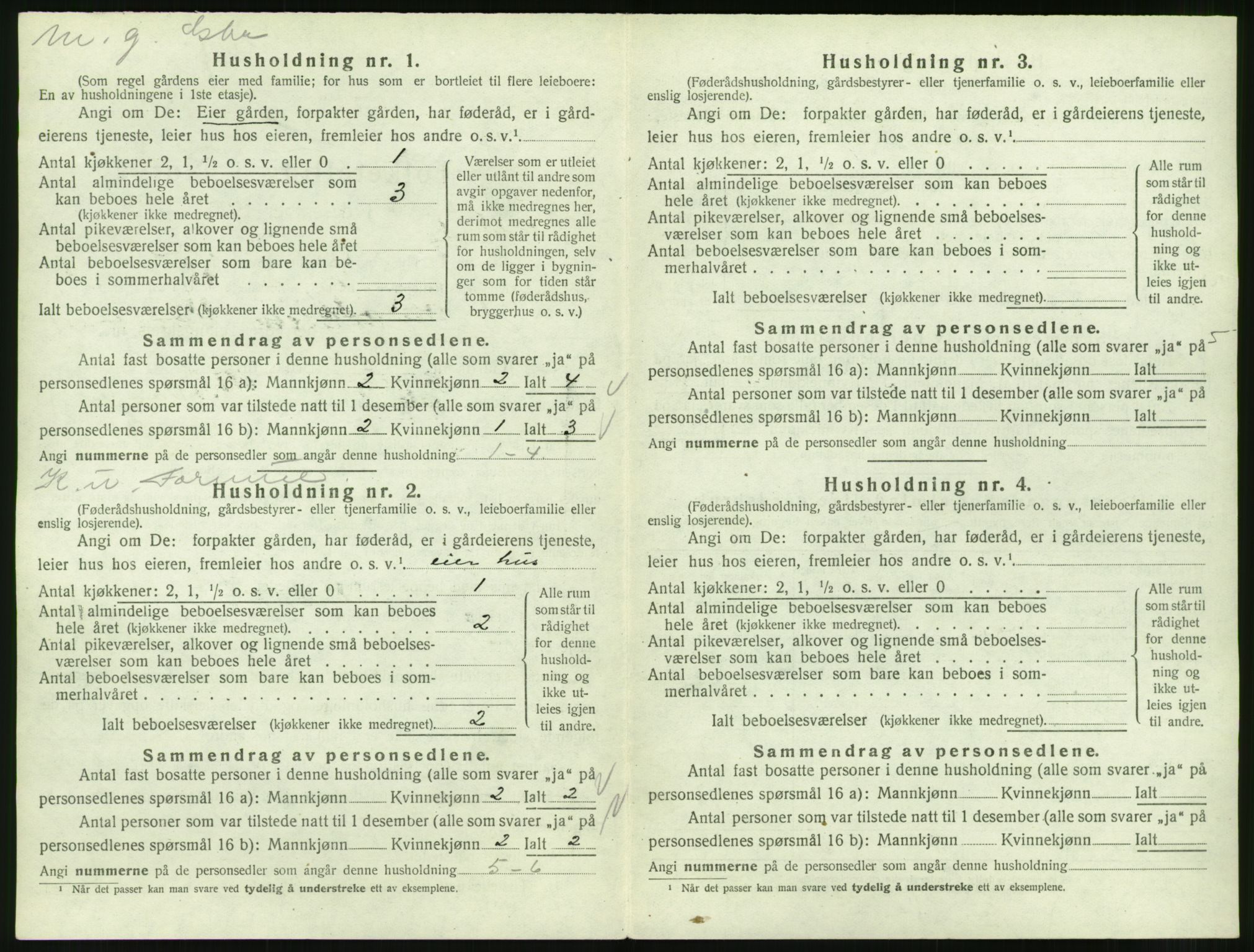 SAT, 1920 census for Veøy, 1920, p. 762