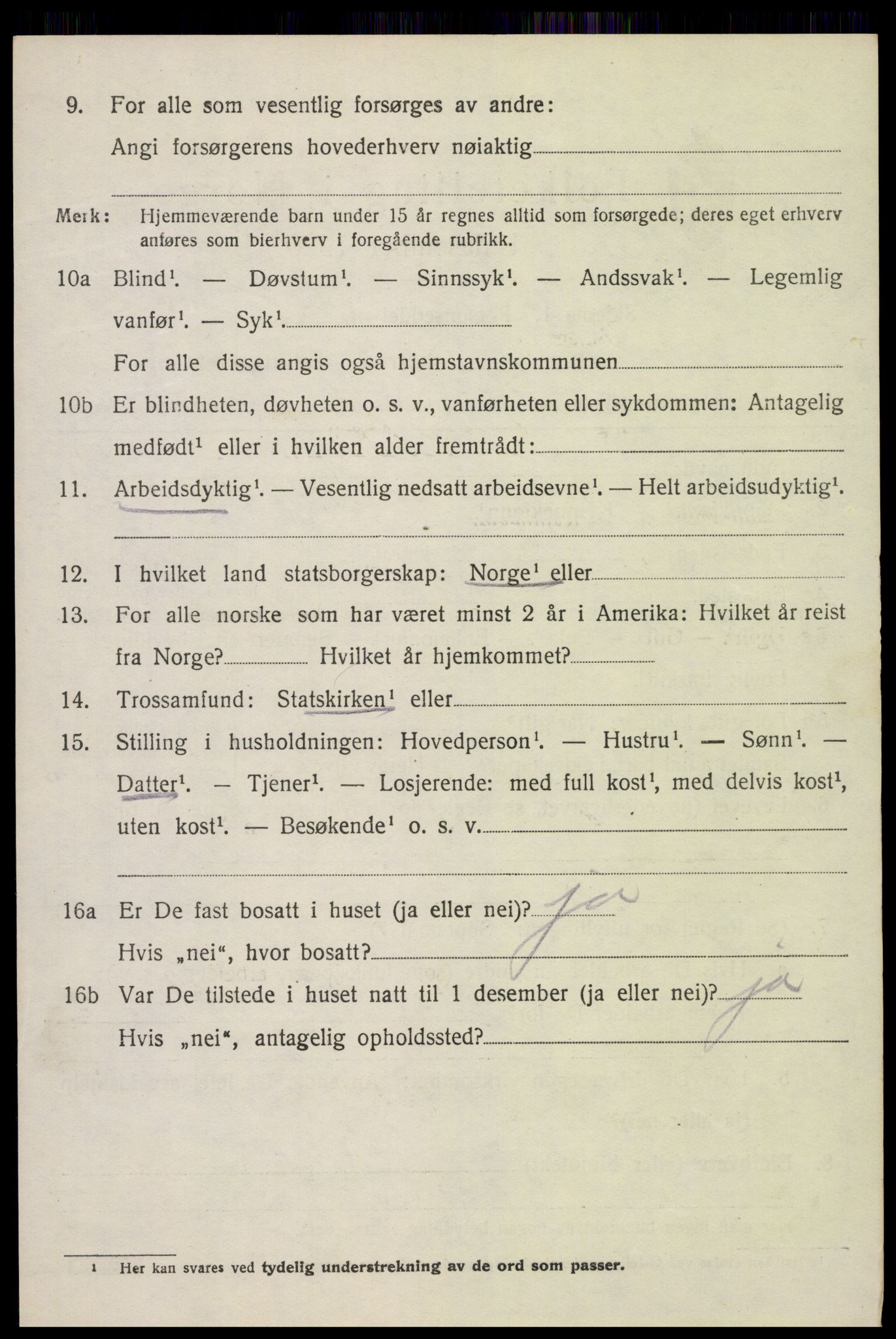 SAH, 1920 census for Brandbu, 1920, p. 2492