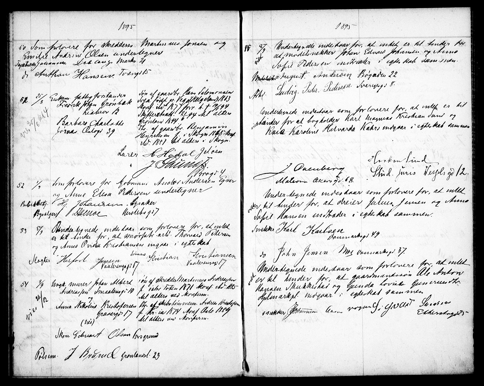 Gamlebyen prestekontor Kirkebøker, AV/SAO-A-10884/H/Ha/L0001: Banns register no. 1, 1891-1898