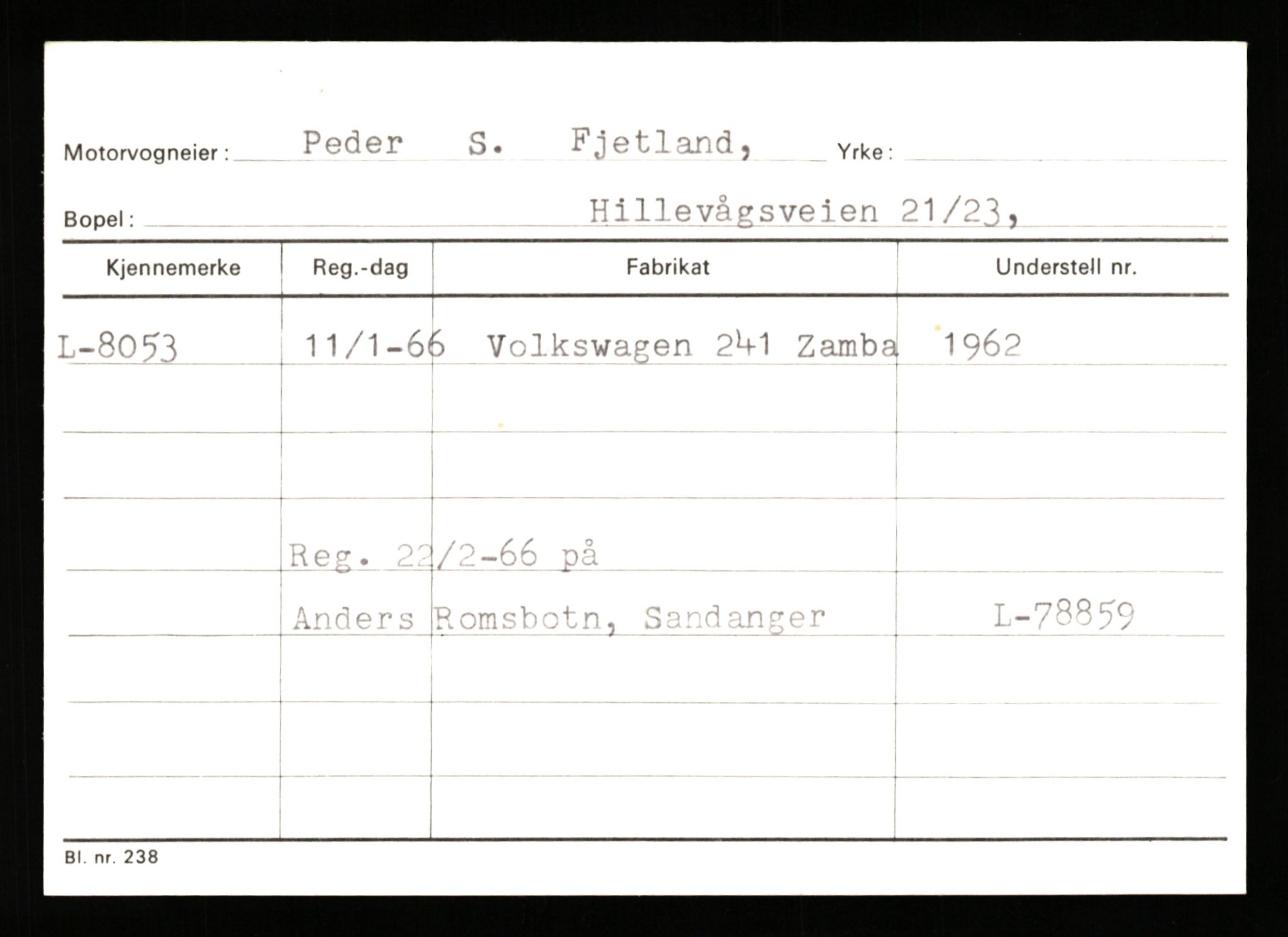 Stavanger trafikkstasjon, SAST/A-101942/0/G/L0002: Registreringsnummer: 5791 - 10405, 1930-1971, p. 1181