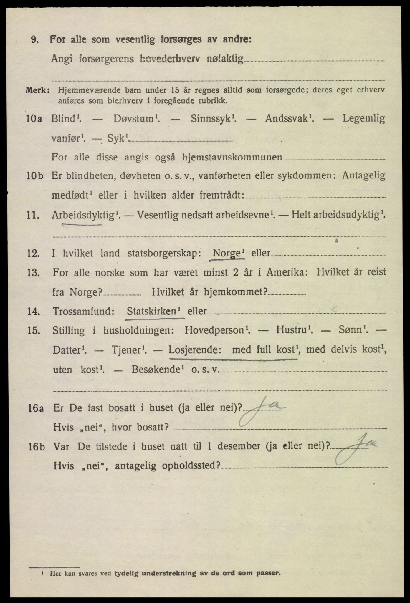 SAK, 1920 census for Åmli, 1920, p. 3710