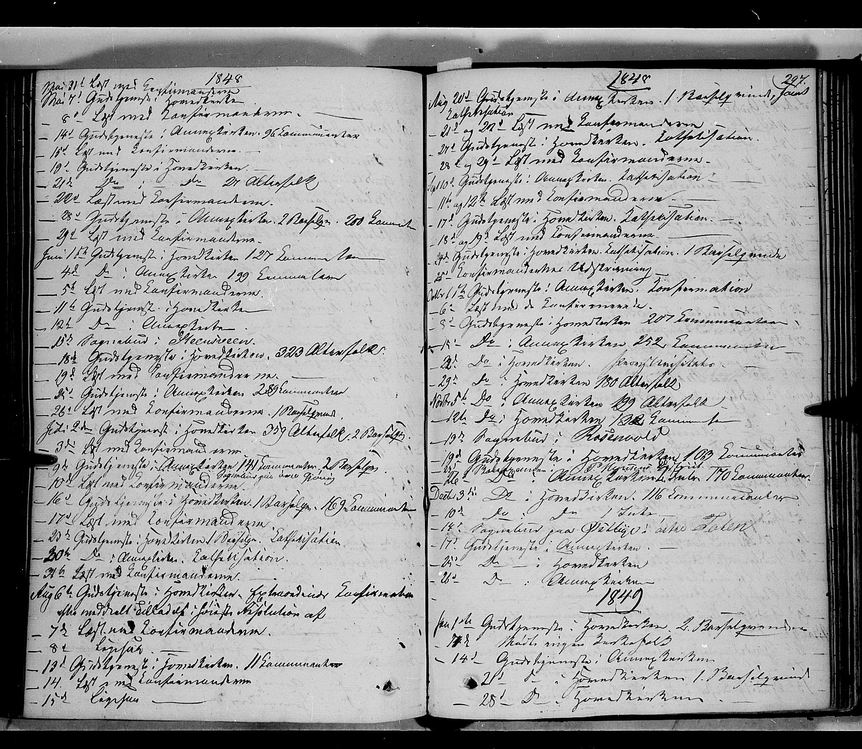 Vardal prestekontor, AV/SAH-PREST-100/H/Ha/Haa/L0005: Parish register (official) no. 5, 1831-1853, p. 297