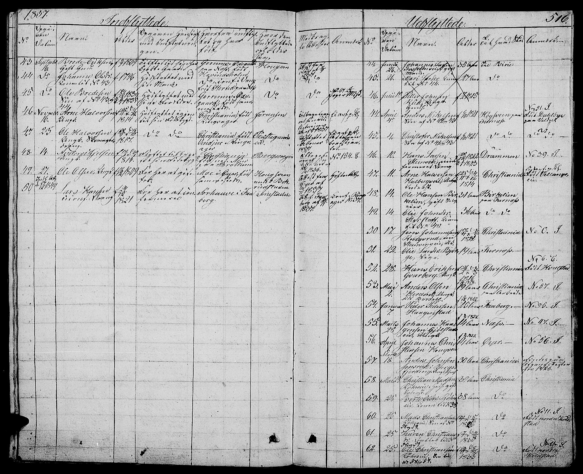 Ringsaker prestekontor, AV/SAH-PREST-014/L/La/L0004: Parish register (copy) no. 4, 1827-1838, p. 516