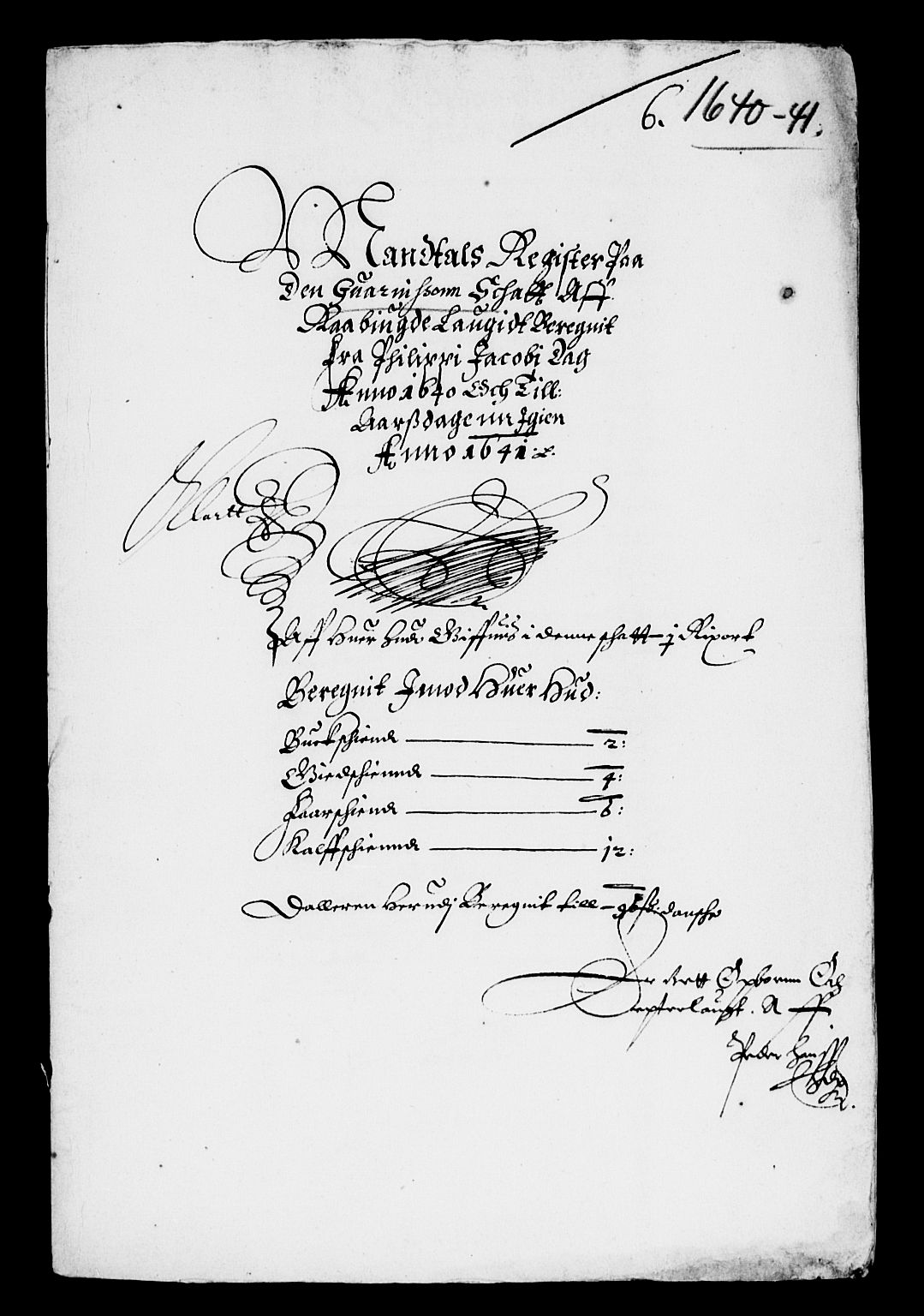 Rentekammeret inntil 1814, Reviderte regnskaper, Lensregnskaper, AV/RA-EA-5023/R/Rb/Rbq/L0030: Nedenes len. Mandals len. Råbyggelag., 1640-1642