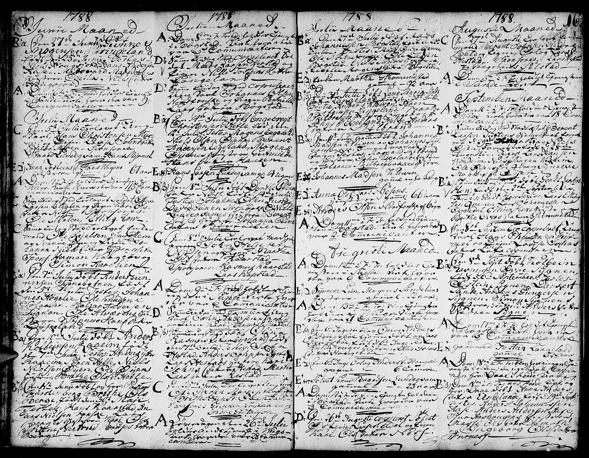 Gaular sokneprestembete, SAB/A-80001/H/Haa: Parish register (official) no. A 2, 1785-1821, p. 16