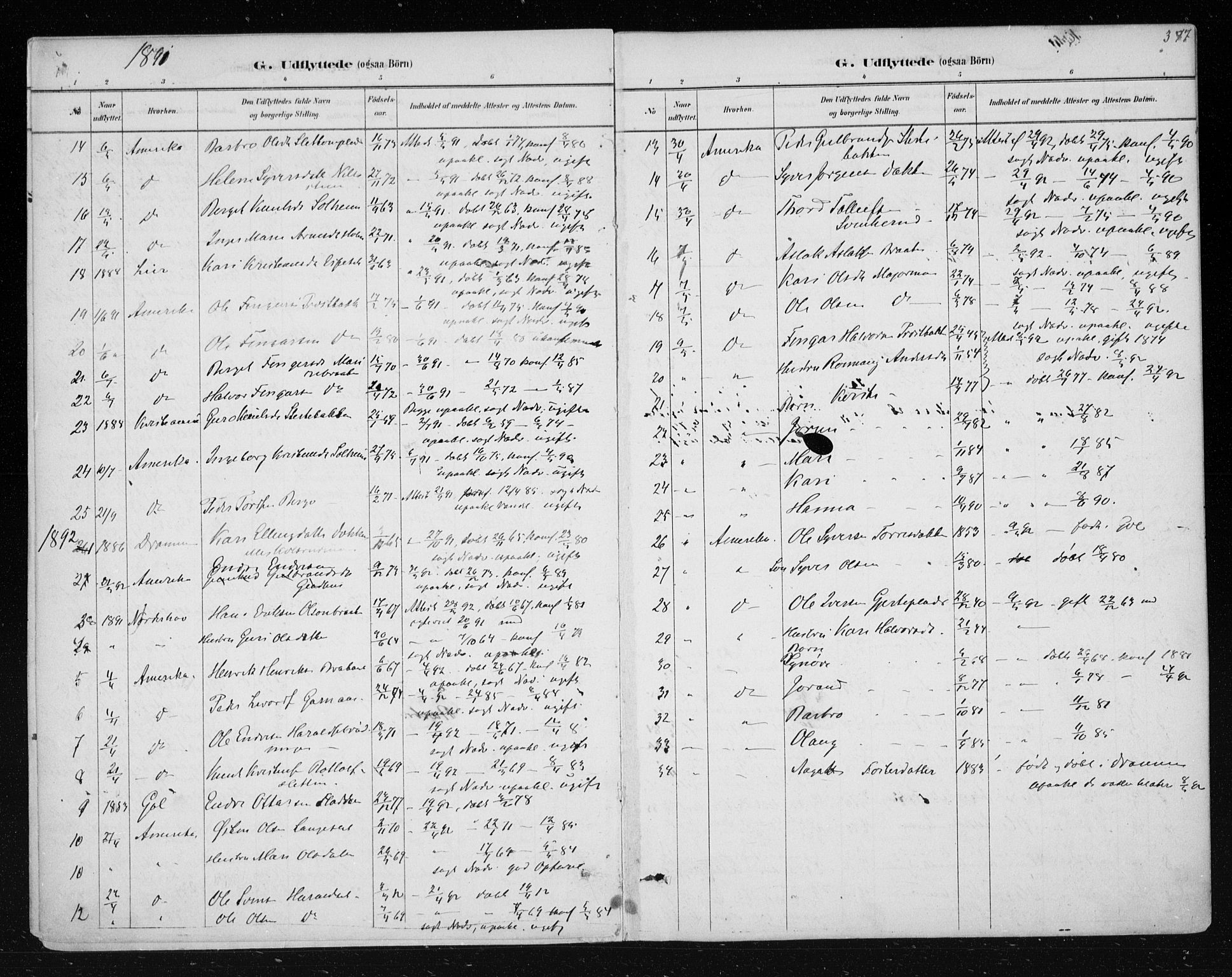 Nes kirkebøker, AV/SAKO-A-236/F/Fa/L0011: Parish register (official) no. 11, 1881-1912, p. 397