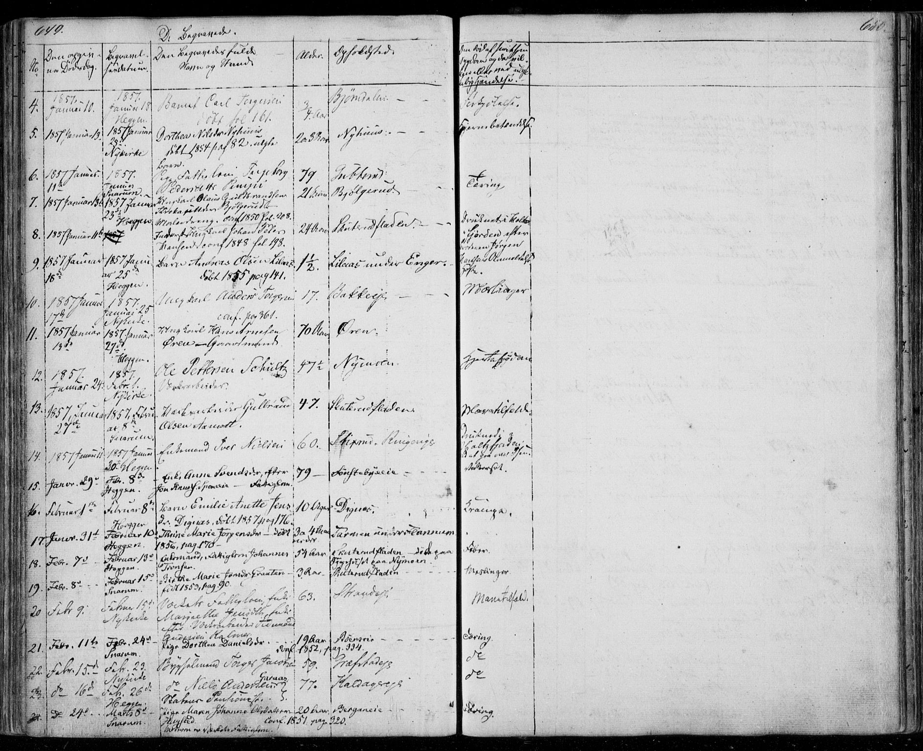 Modum kirkebøker, AV/SAKO-A-234/F/Fa/L0008: Parish register (official) no. 8, 1851-1859, p. 649-650