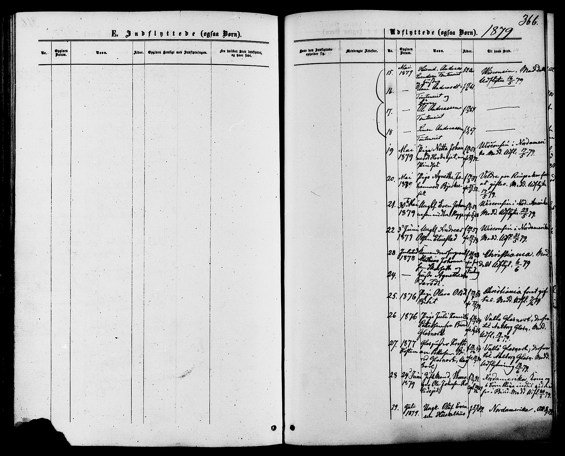 Biri prestekontor, SAH/PREST-096/H/Ha/Haa/L0006: Parish register (official) no. 6, 1877-1886, p. 366