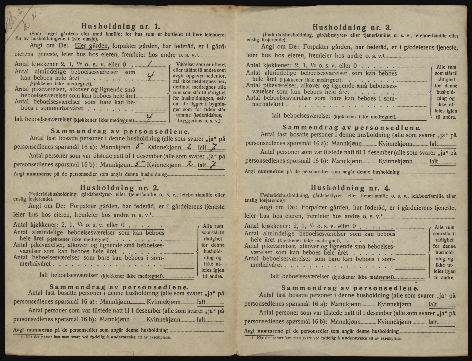 SAO, 1920 census for Onsøy, 1920, p. 71