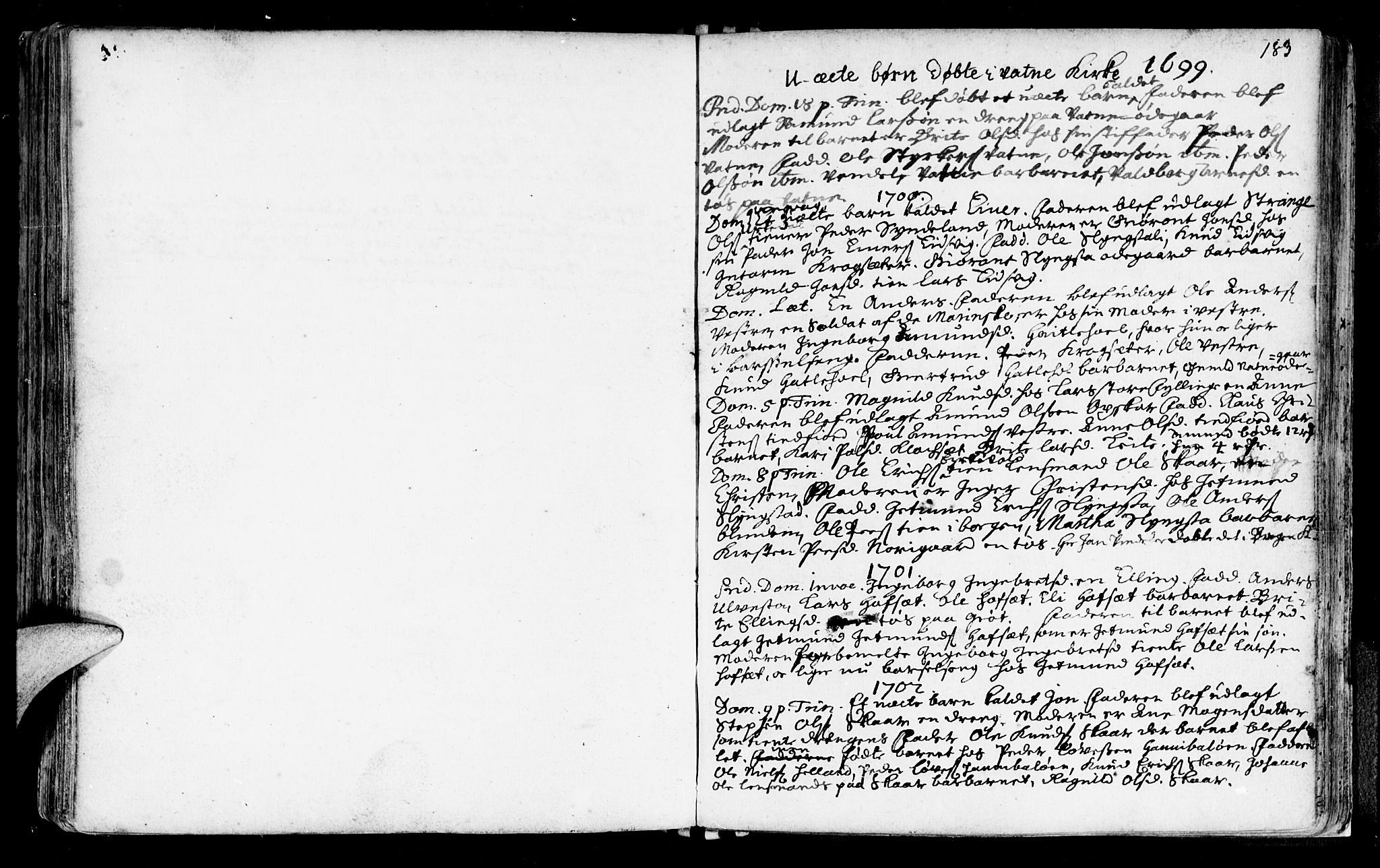 Ministerialprotokoller, klokkerbøker og fødselsregistre - Møre og Romsdal, SAT/A-1454/525/L0371: Parish register (official) no. 525A01, 1699-1777, p. 183